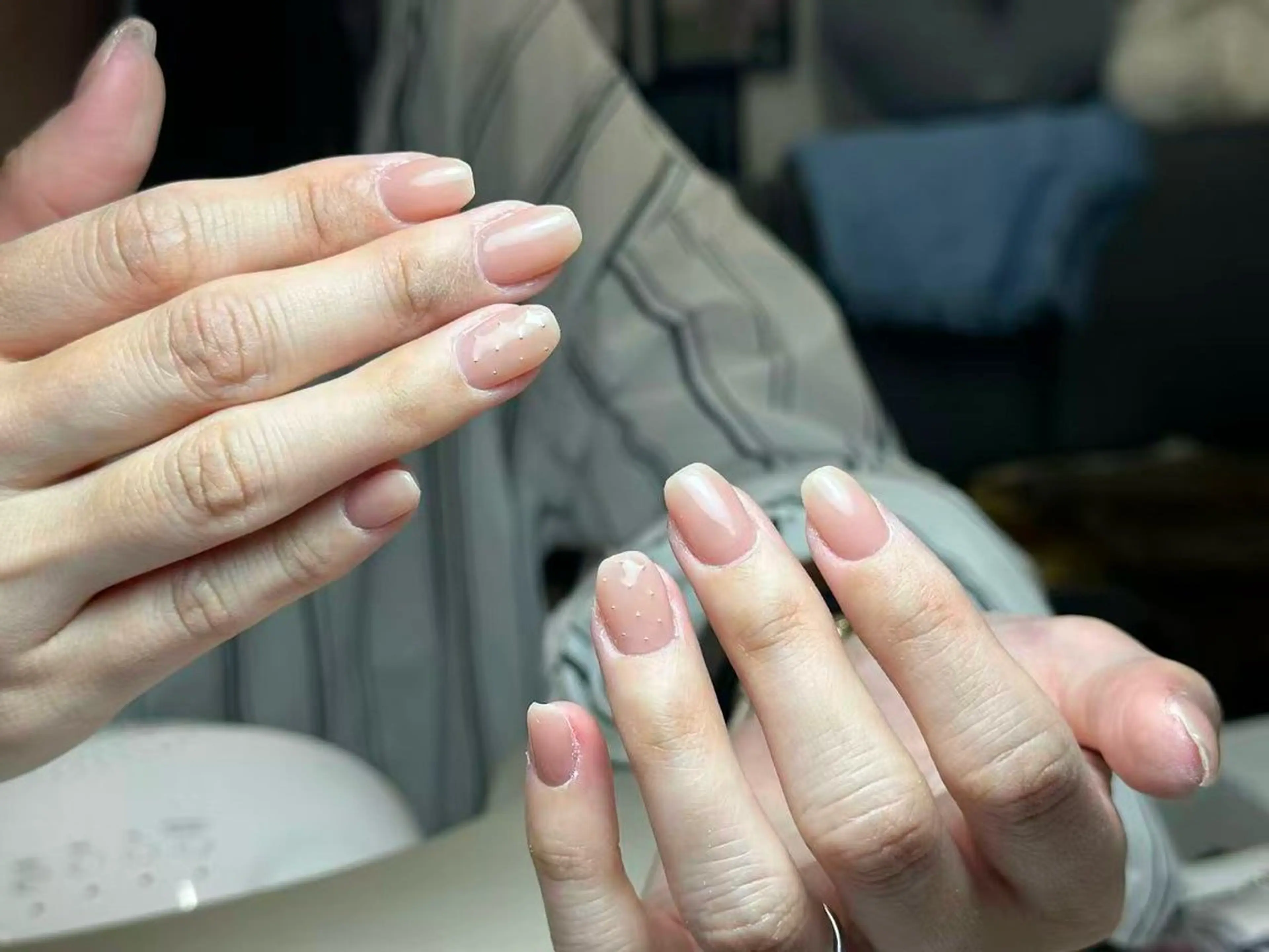 ネイル アートネイル 韓国ネイル 持ち込み ニュアンスネイル ワンカラーネイル イブ ネイリのネイルデザイン