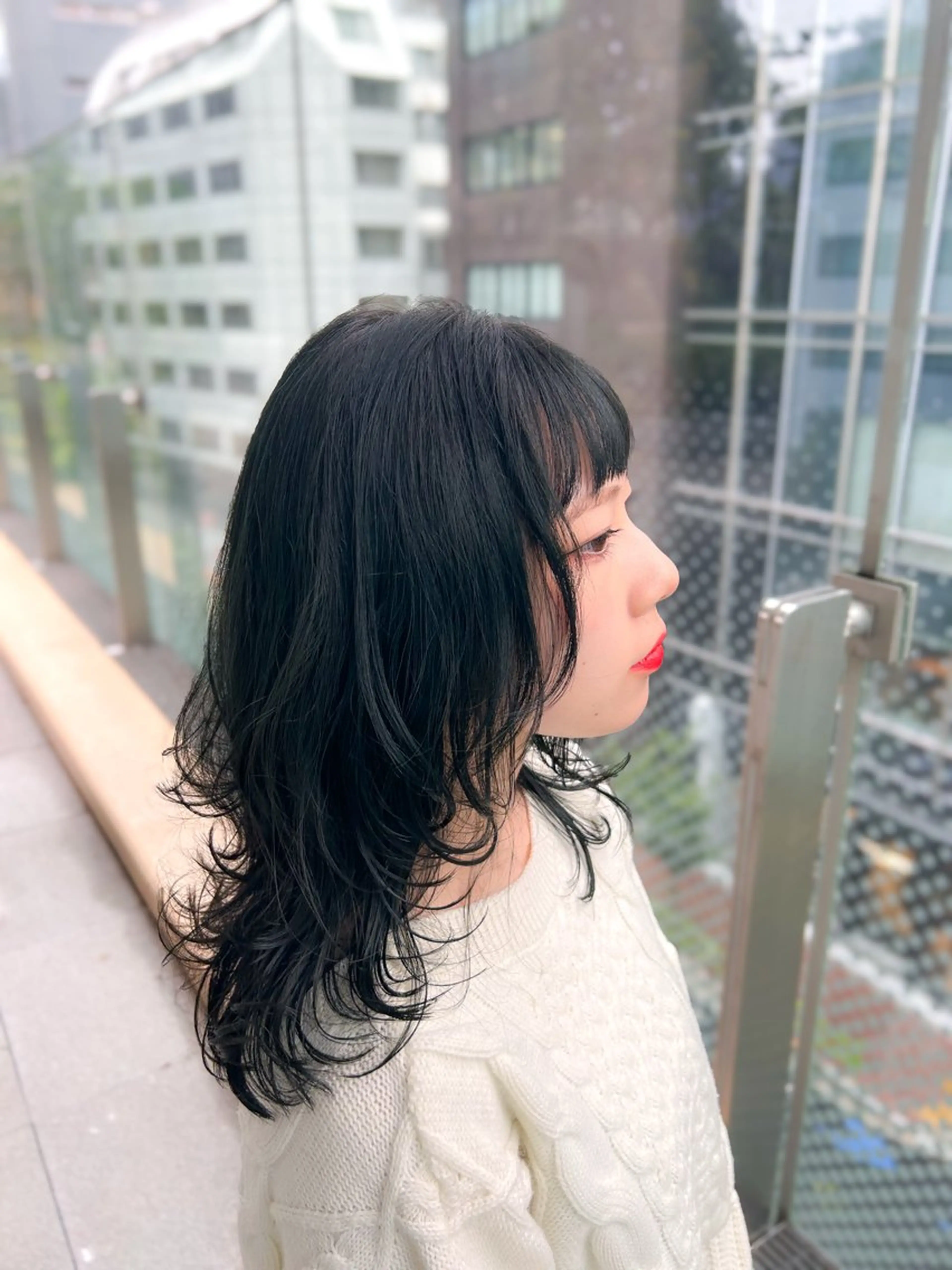 ミディアム カット ヘアカラー トリートメント ヘッドスパ 顔周りレイヤー/ボブ 銀座✨中野まさひろのヘアスタイル