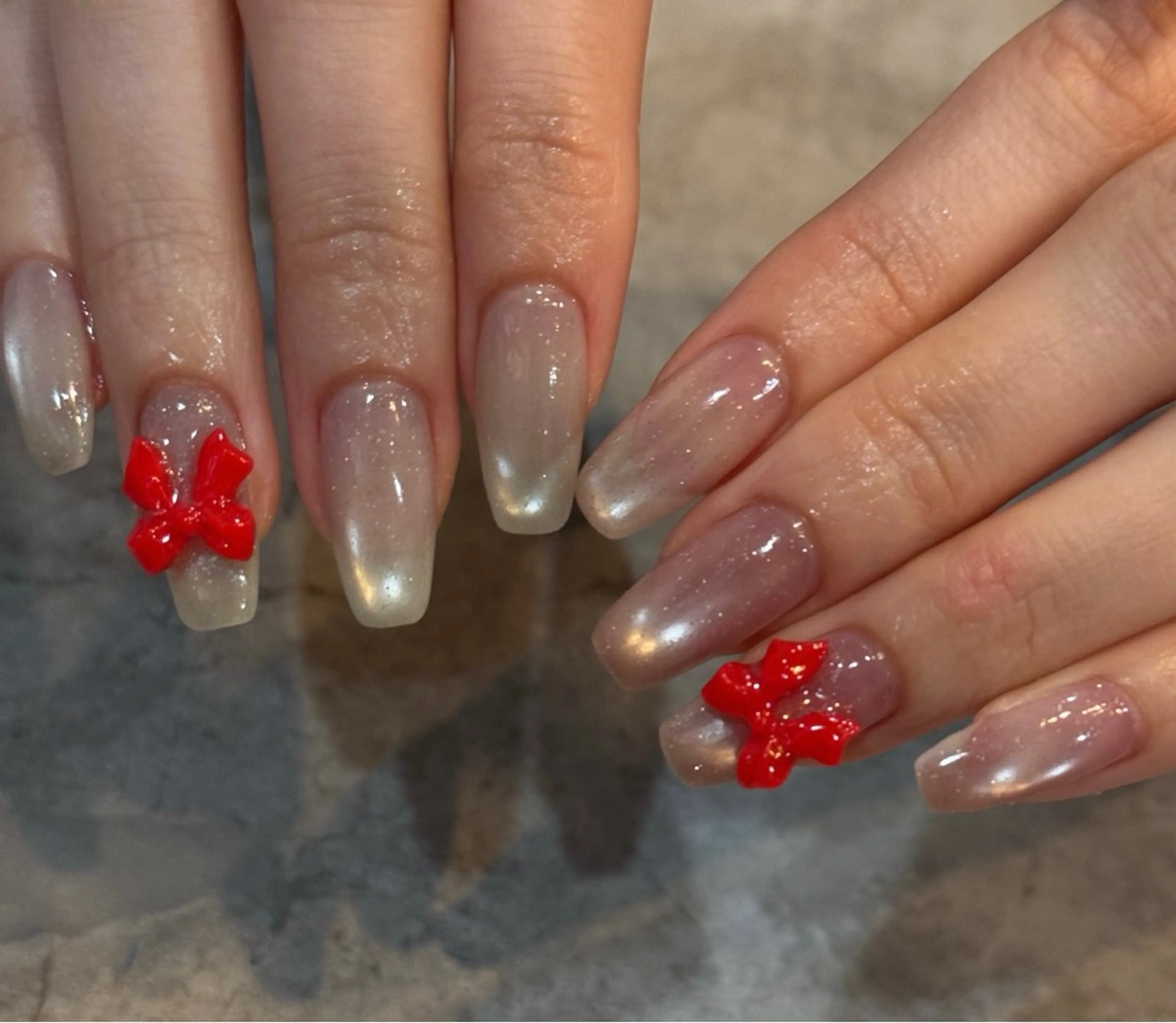 ネイル バレンタイン ハンドネイル Blé nailのネイルデザイン