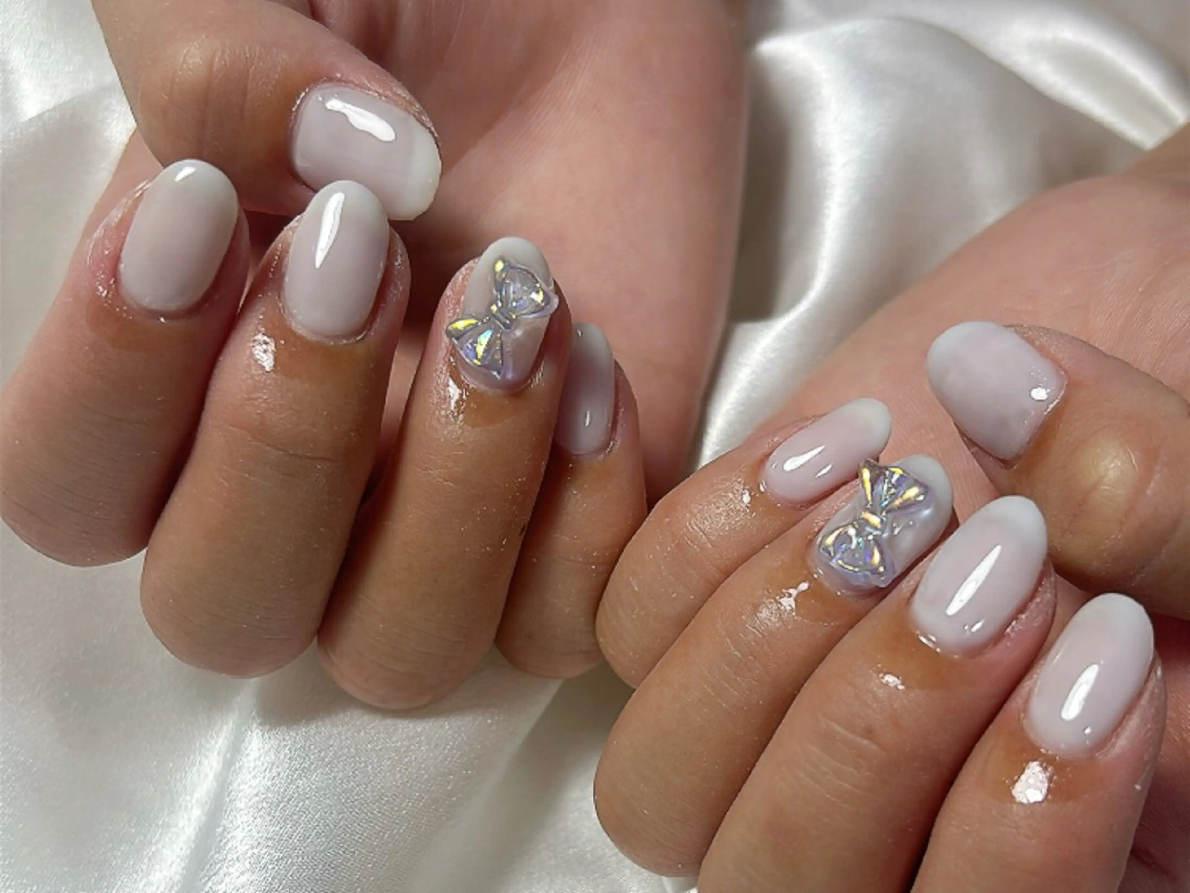 ネイル オーロラネイル 桜ネイル フラワーネイル フットネイル フレンチネイル ハンドネイル mogunail &blowのネイルデザイン