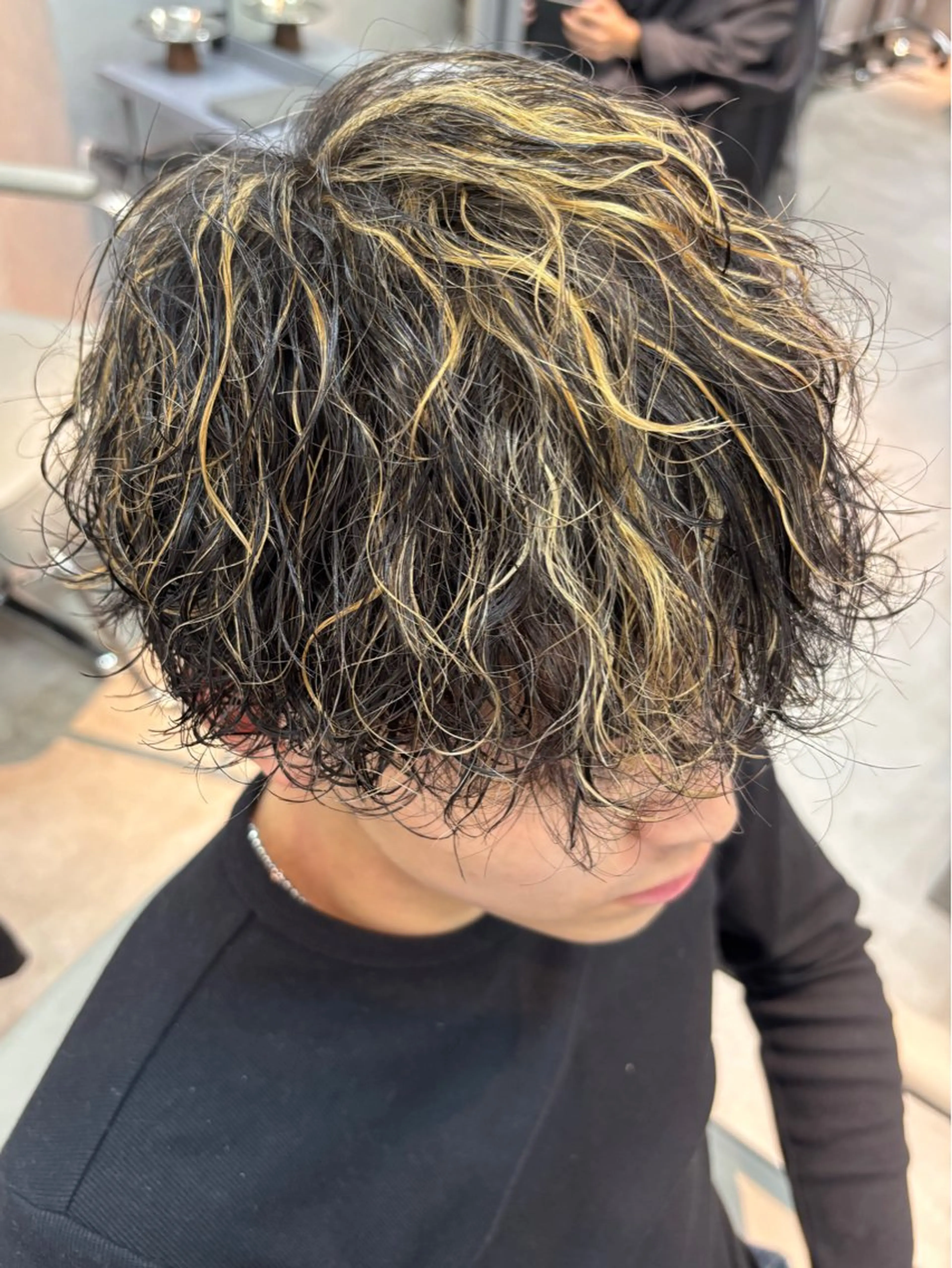 メンズ限定😎 👑人気No.1👑 カット💇‍♂️＋メッシュ⚡️＋パーマ🌀(ツイスパ、波巻き、ニュアンス可)の写真