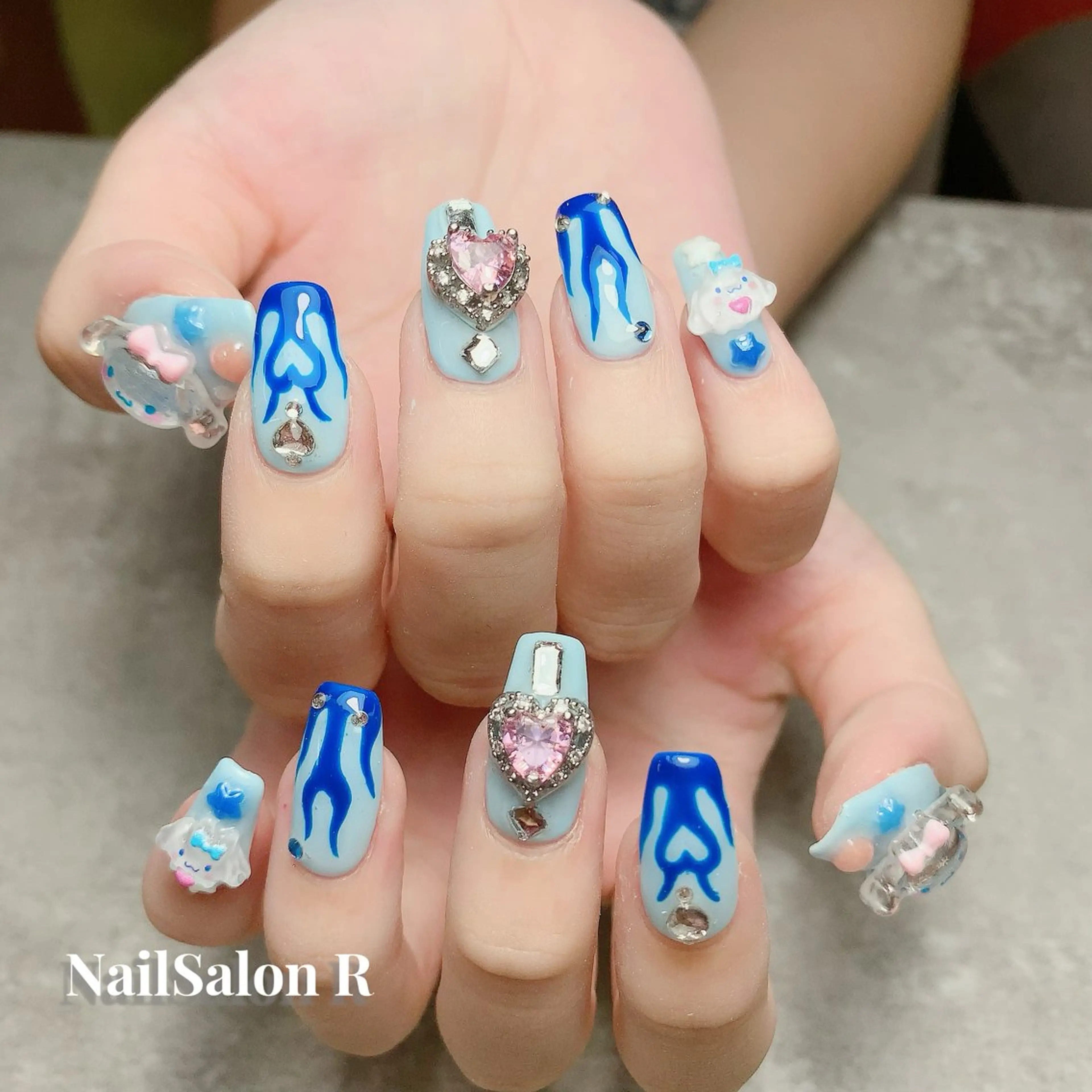 ネイル チークネイル 長さ出し フットネイル ジェルネイル 韓国ネイル ハンドネイル NailSalonR 宮里のネイルデザイン