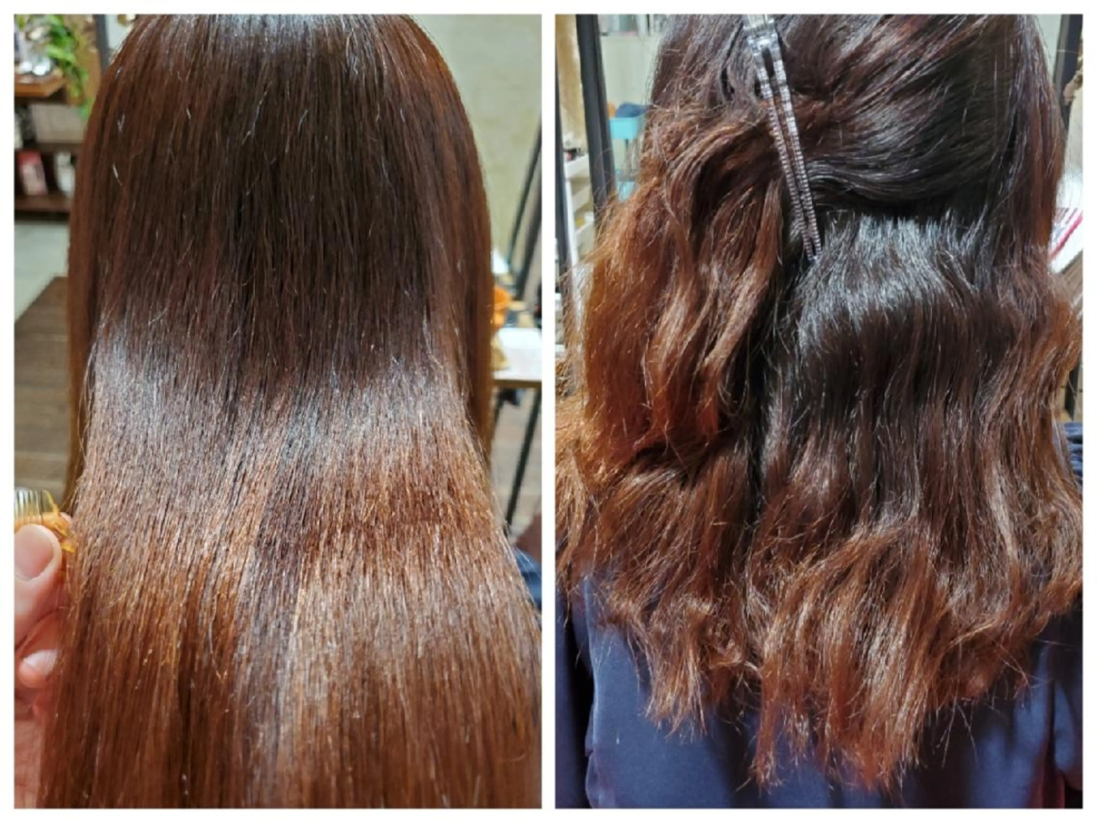 ロング 酸性ストレート 縮毛矯正 トリートメント パ ルのヘアスタイル