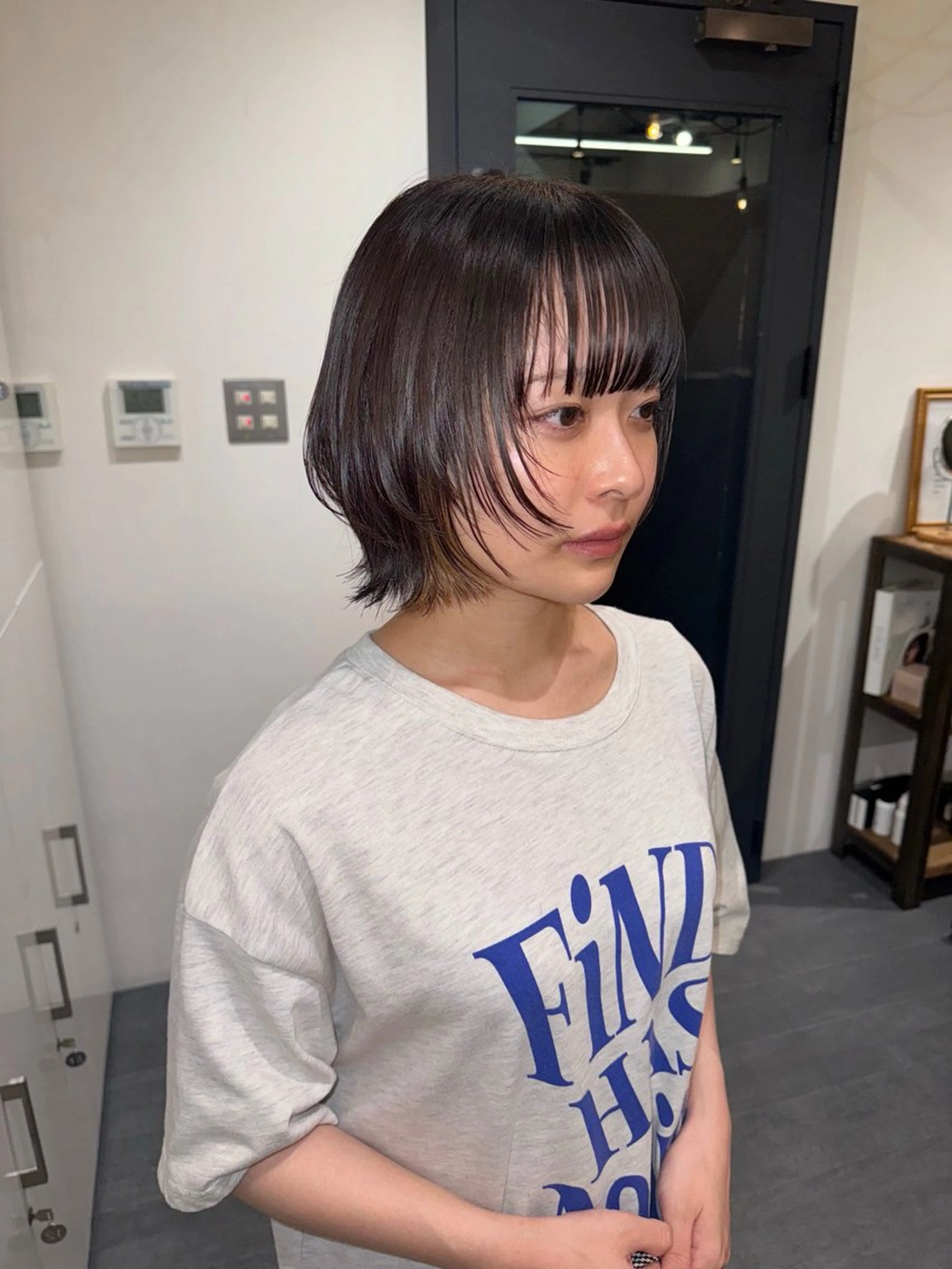 ショート ボブ レイヤーカット 田淵 愛里のヘアスタイル