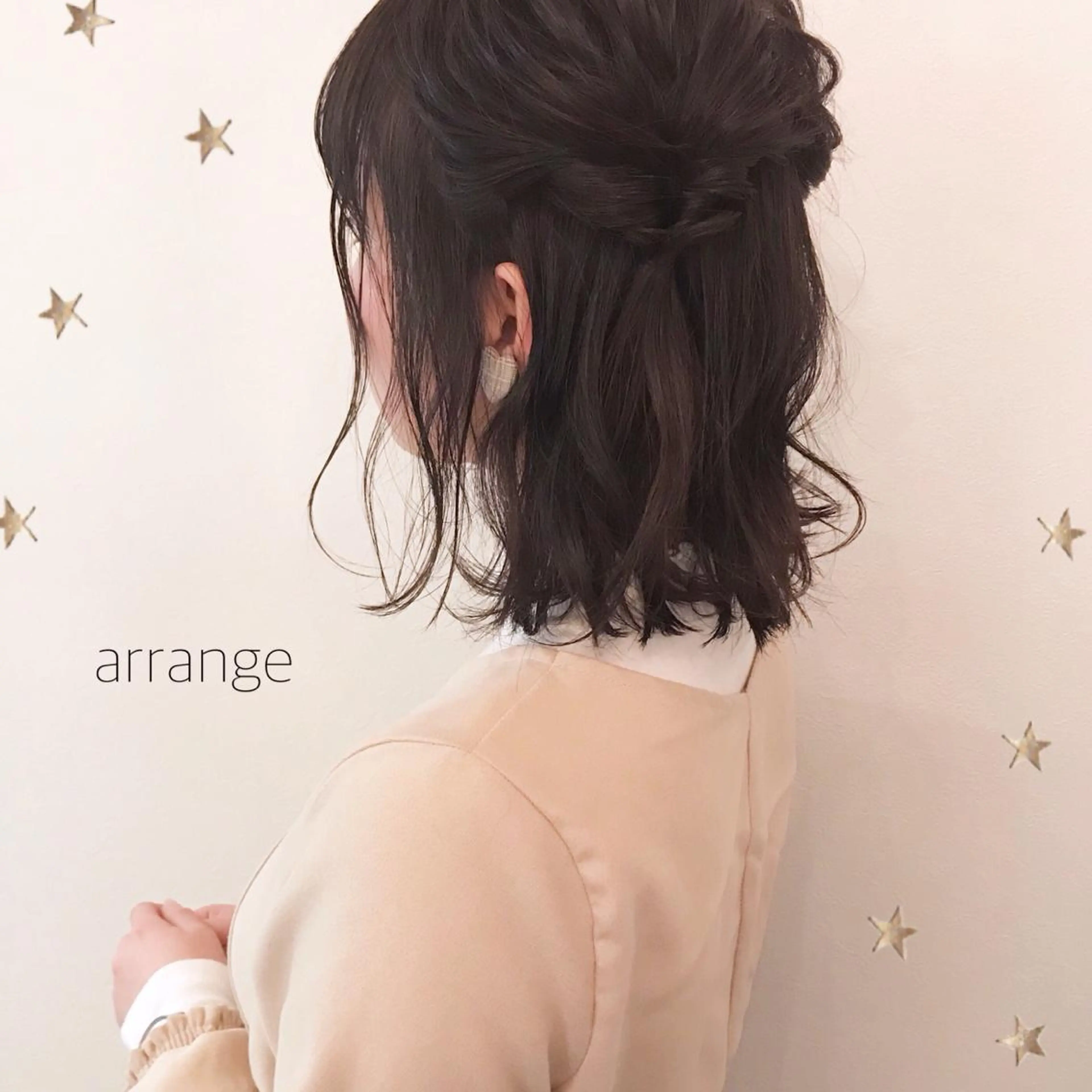 ミディアム ヘアアレンジ 市川 千夏のヘアスタイル
