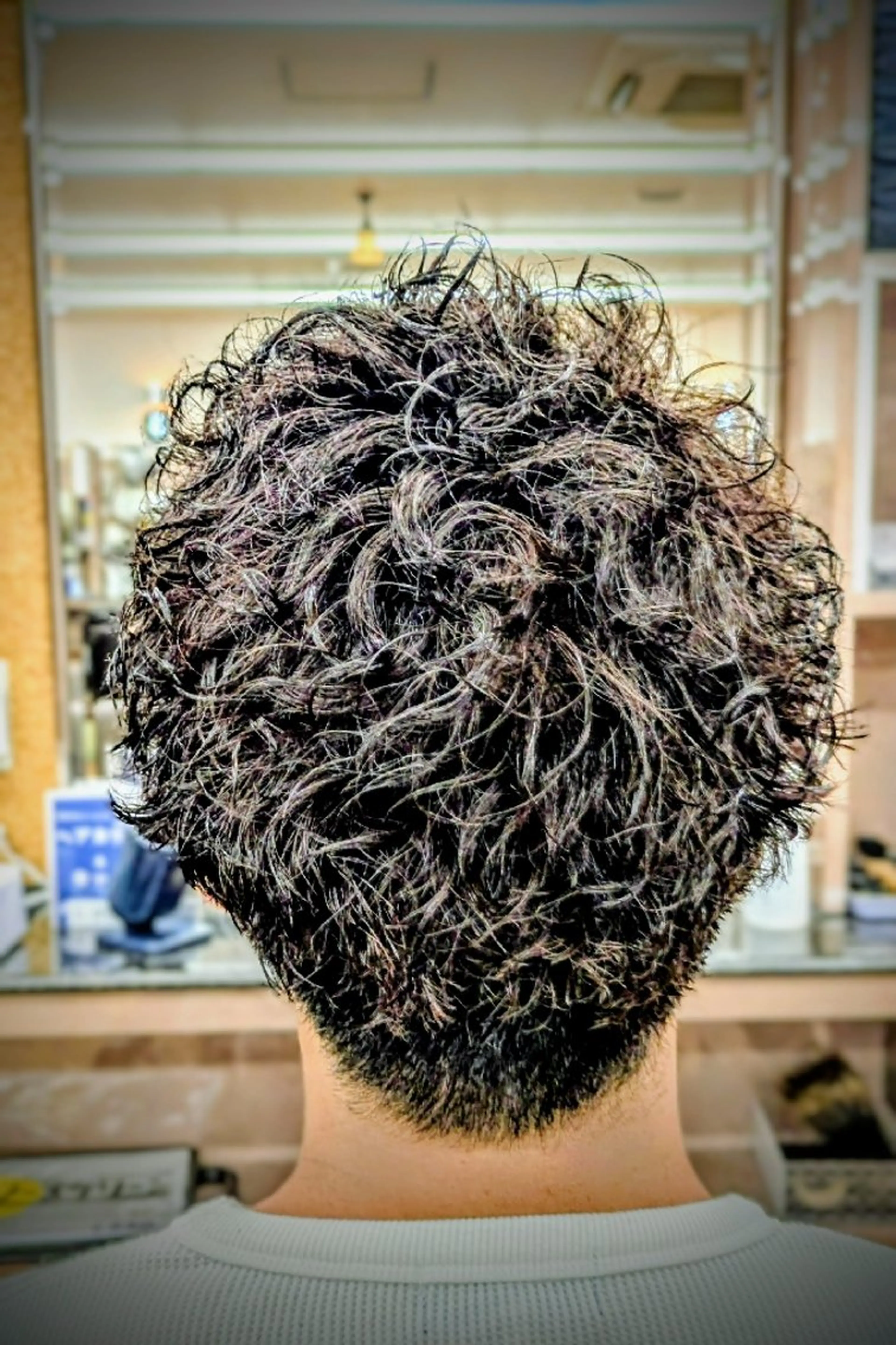 ショート ツイストパーマ 理容プラージュ燕三条 福井のヘアスタイル