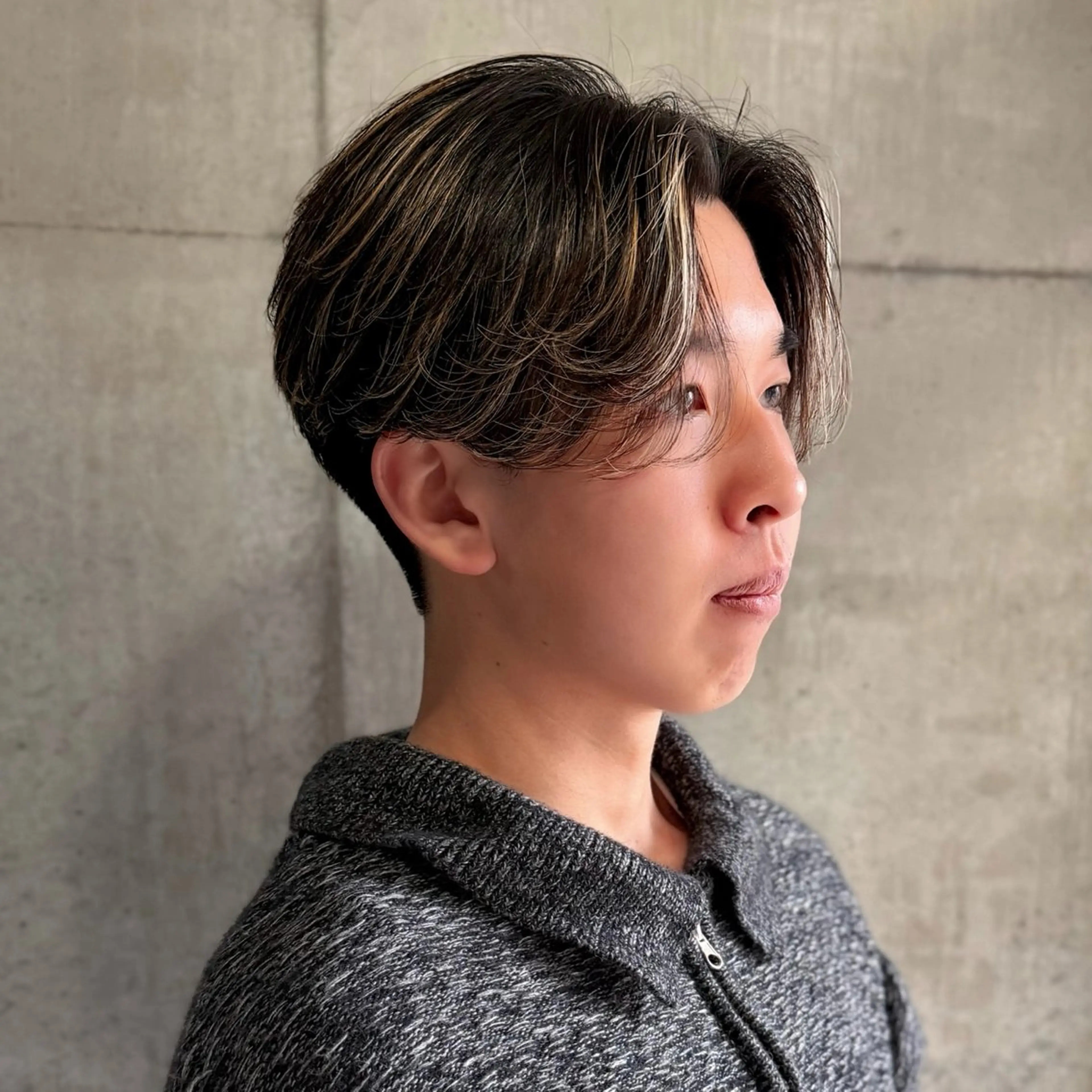 メンズ センターパート 【メンズ特化】パーマ /マッシュ/ヨシダのヘアスタイル