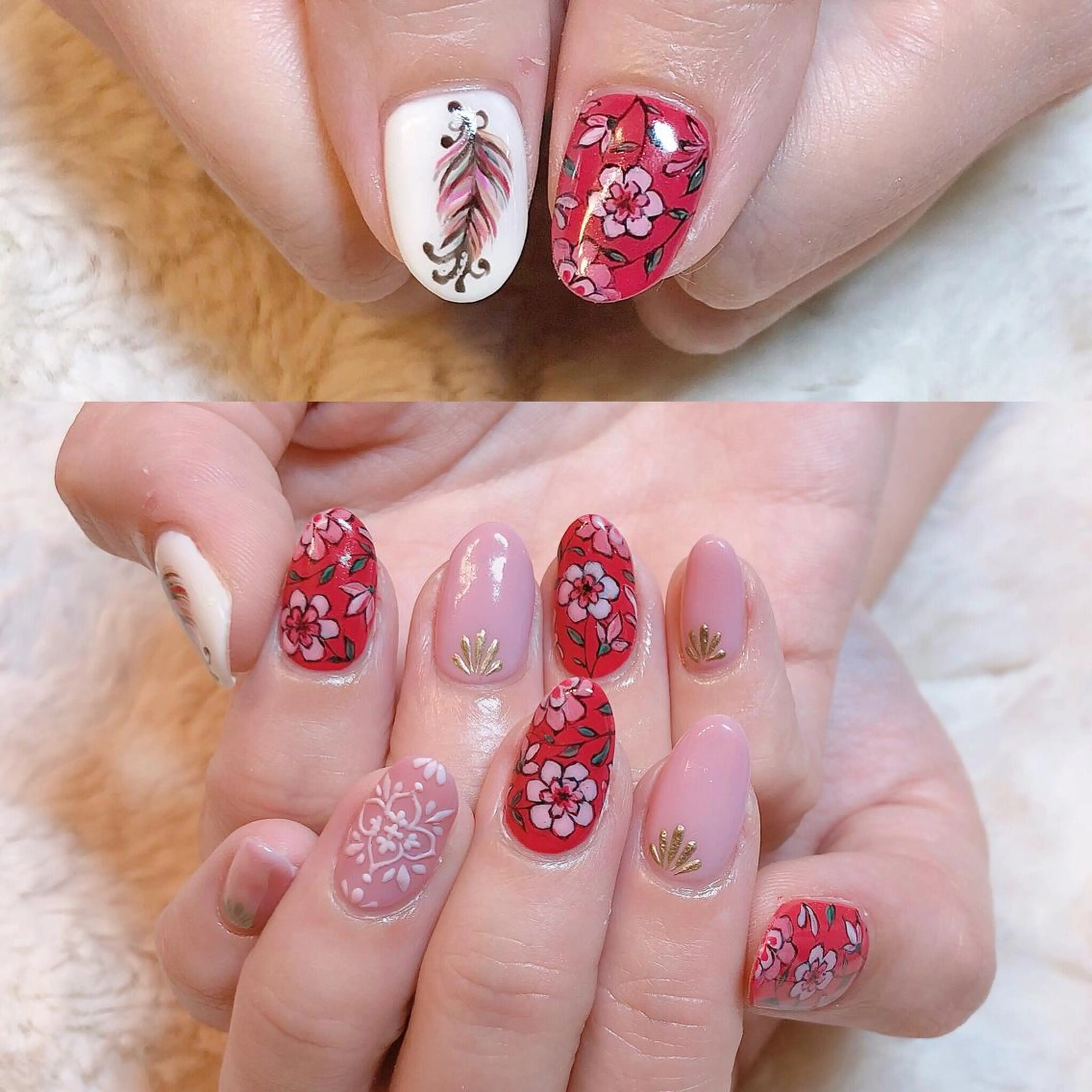 ネイル ジェルネイル 東 千夏のネイルデザイン