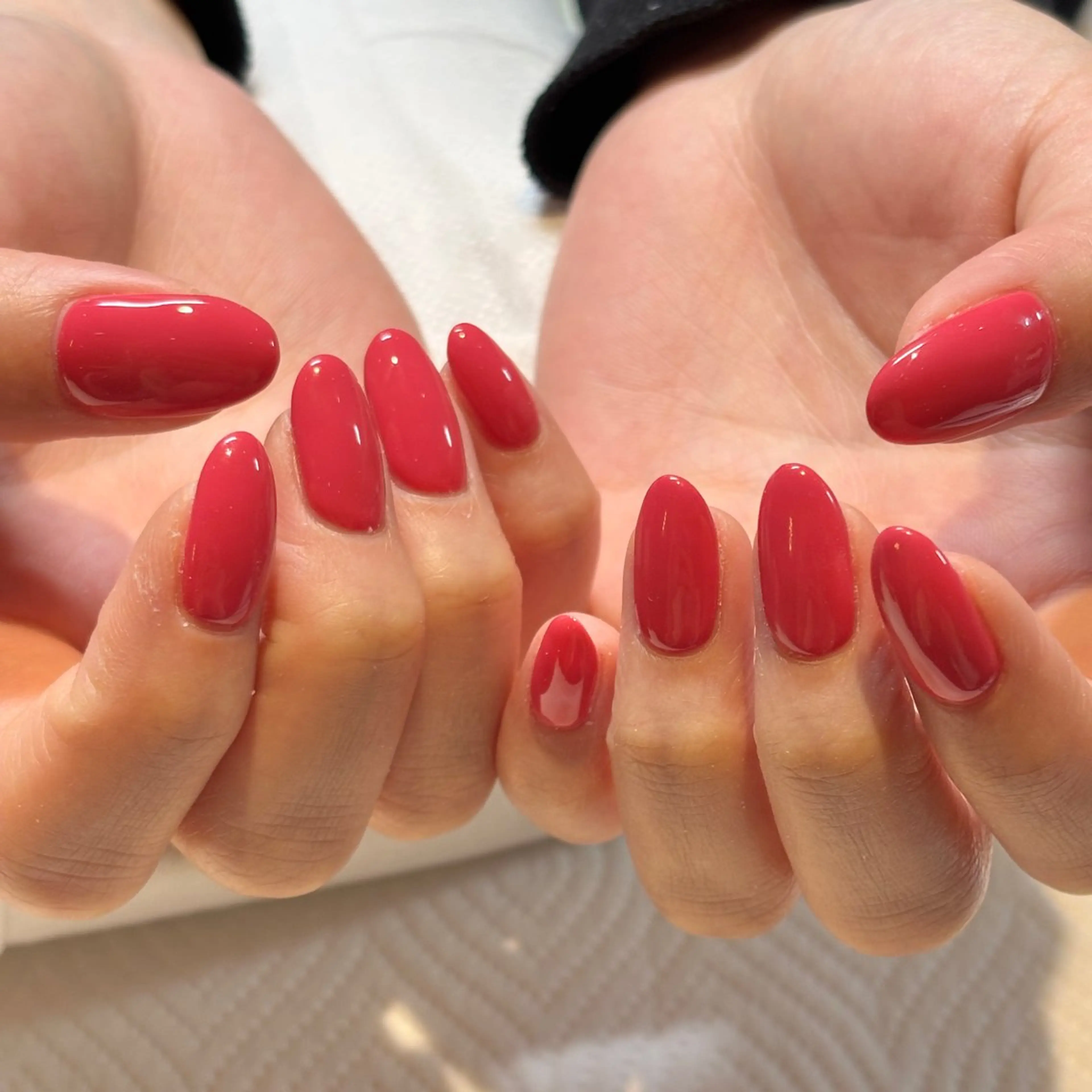 ネイル ワンカラーネイル ハンドネイル モデル募集🍑渋谷 Nanamiのネイルデザイン