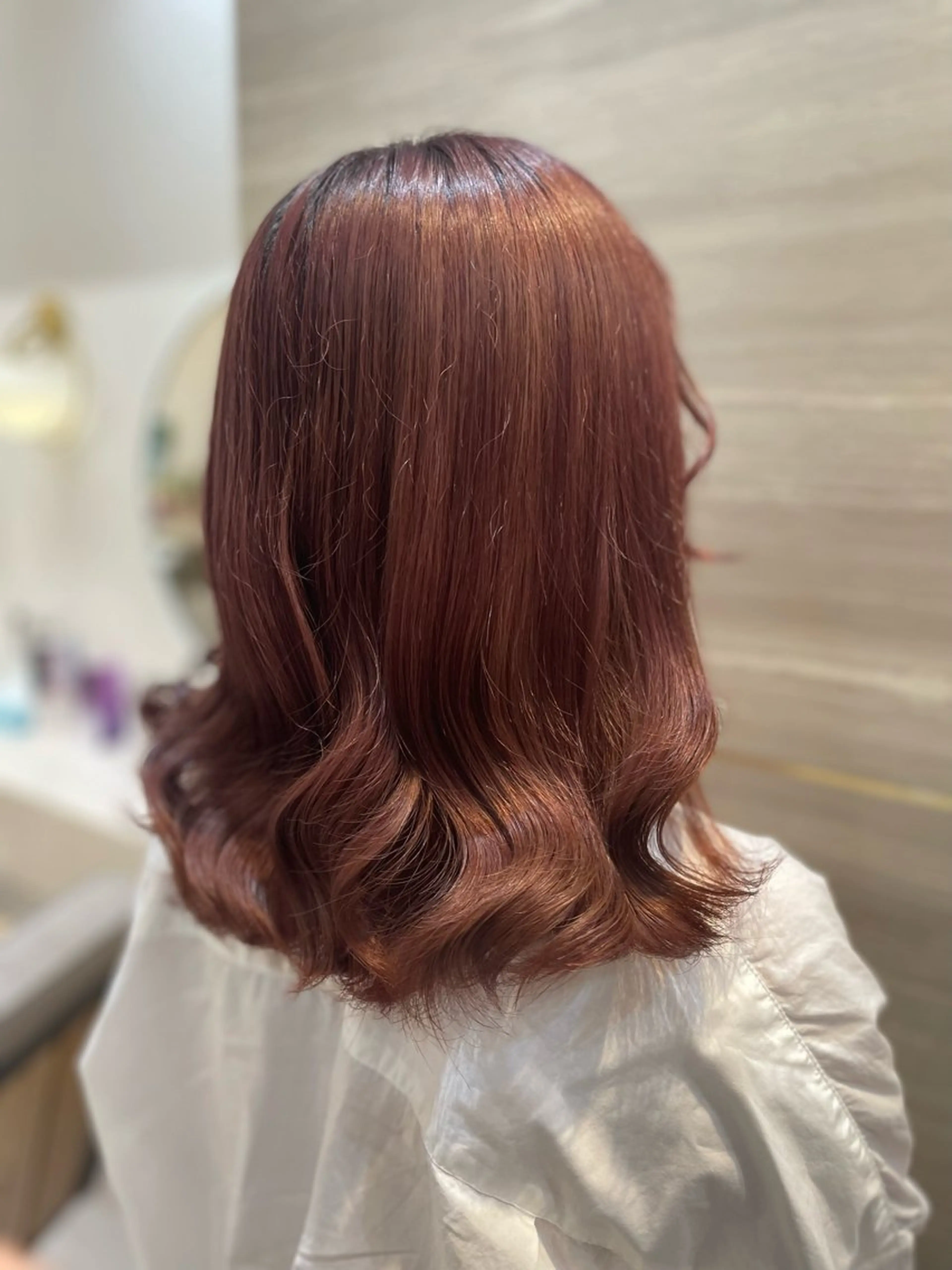 ロング ヘアカラー トリートメント NANA🍊/熊谷 /縮毛矯正/髪質改善のヘアスタイル