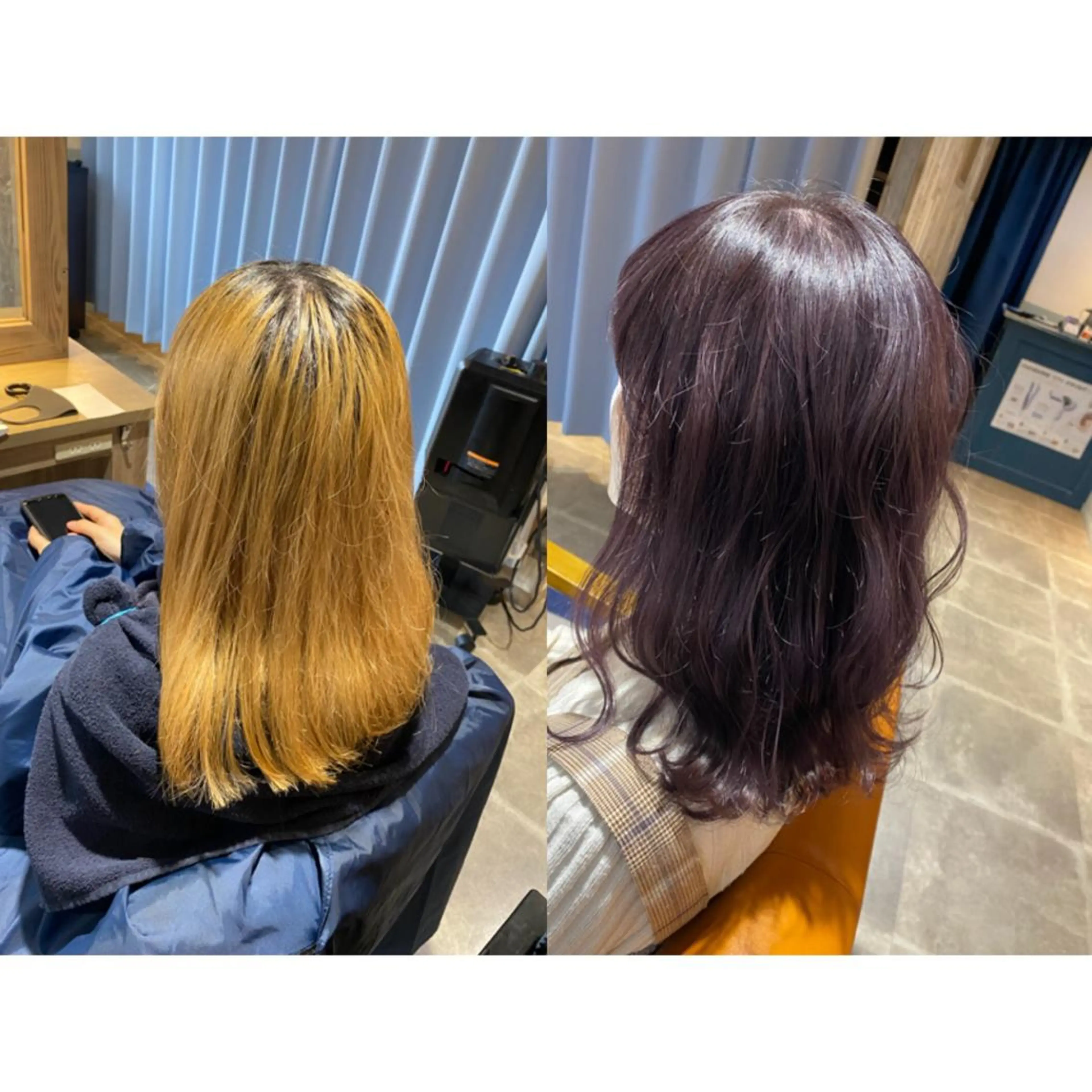 カラー ラベンダーカラー カット ヘアカラー トリートメント 🐻結んで可愛い hair EMI🐻のヘアスタイル