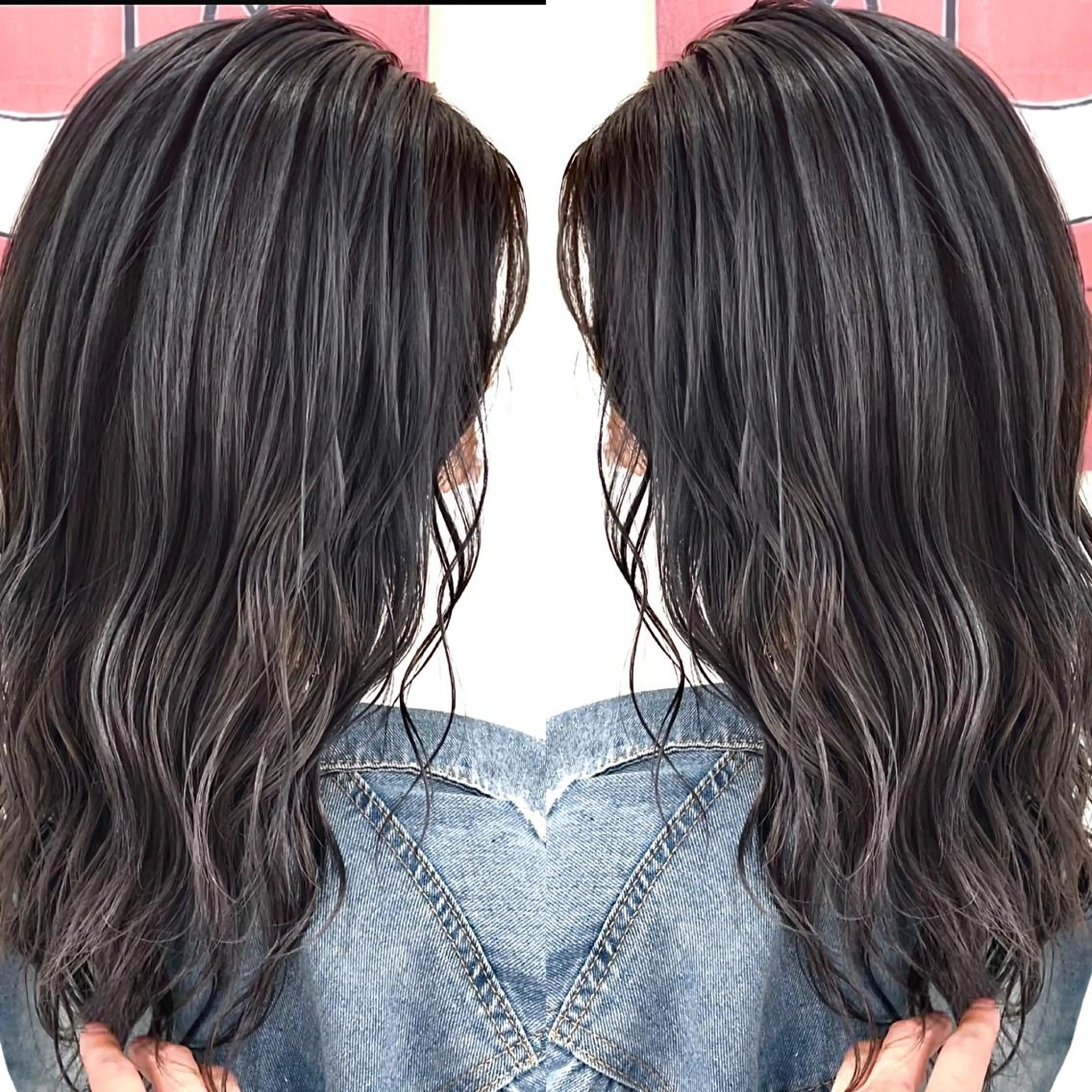 ミディアム カラー カット ヘアカラー トリートメント 縮毛/レイヤー 韓国/橋口のヘアスタイル