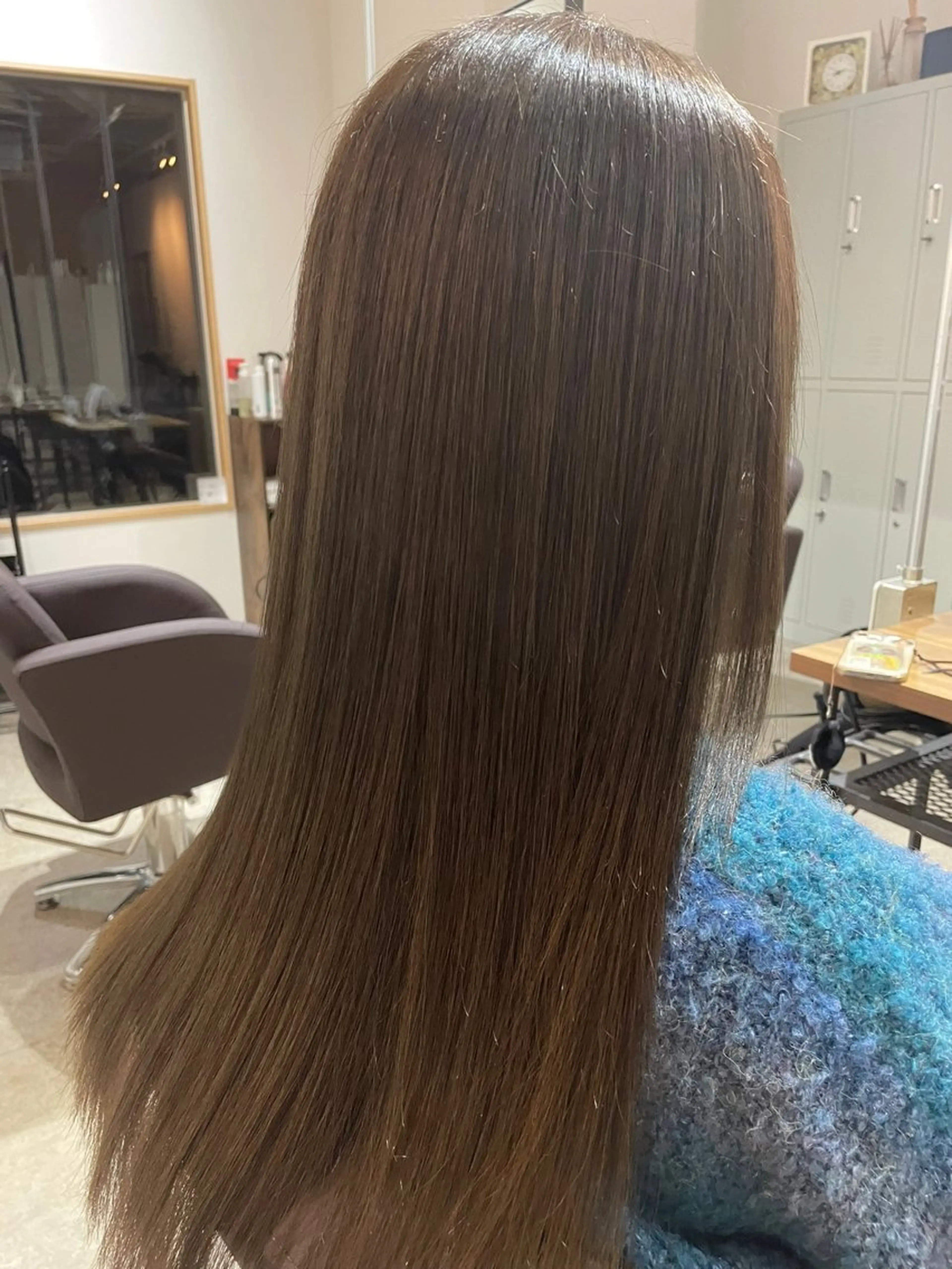 セミロング 透明感カラー🫧 🍒久留米美容室のヘアスタイル
