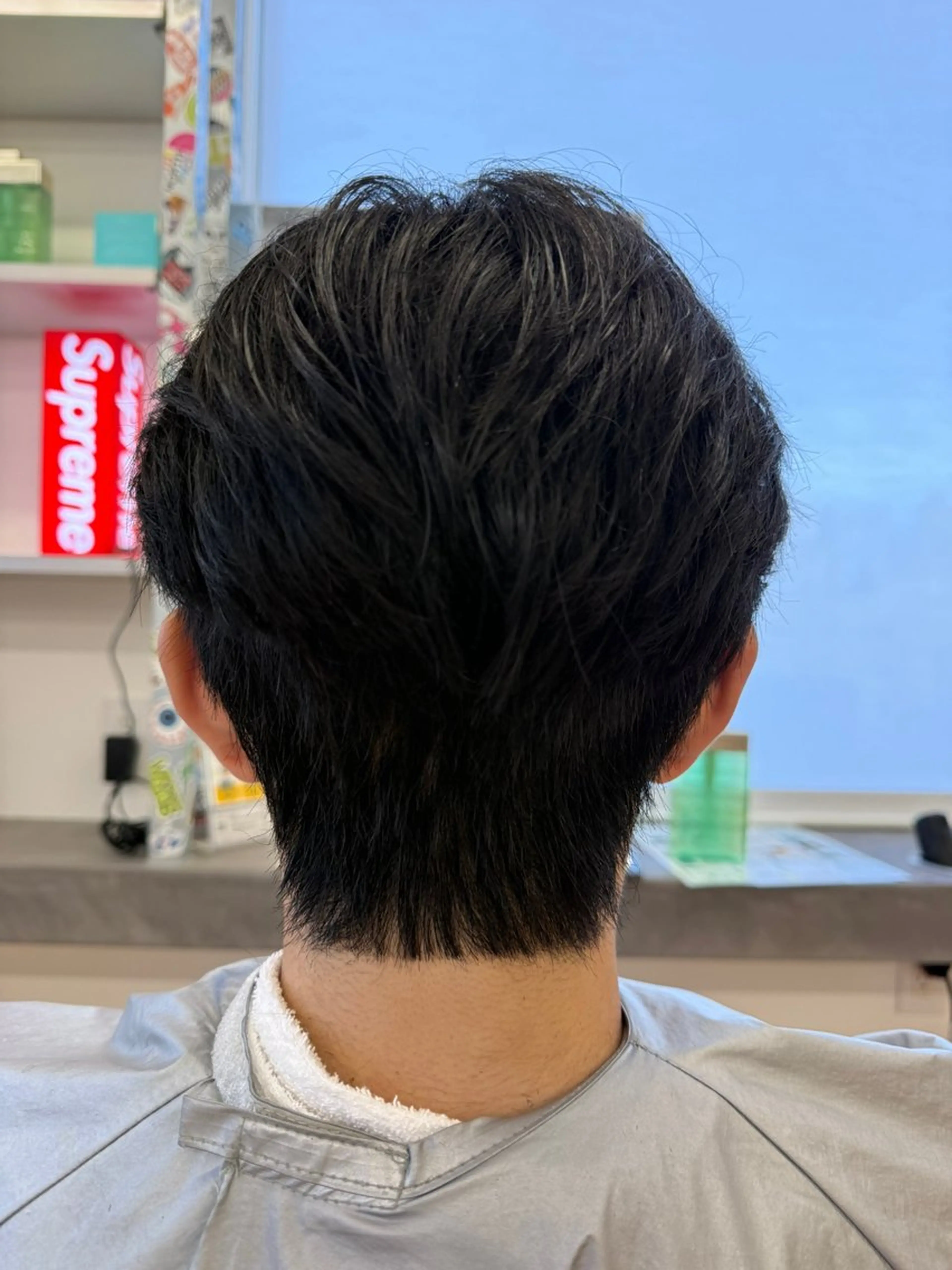 ショート メンズ ダウンパーマ メンズ韓国風 メンズパーマ 韓国風ヘア カット パーマ タクミ/名駅/栄 メンズ特化型美容師のヘアスタイル