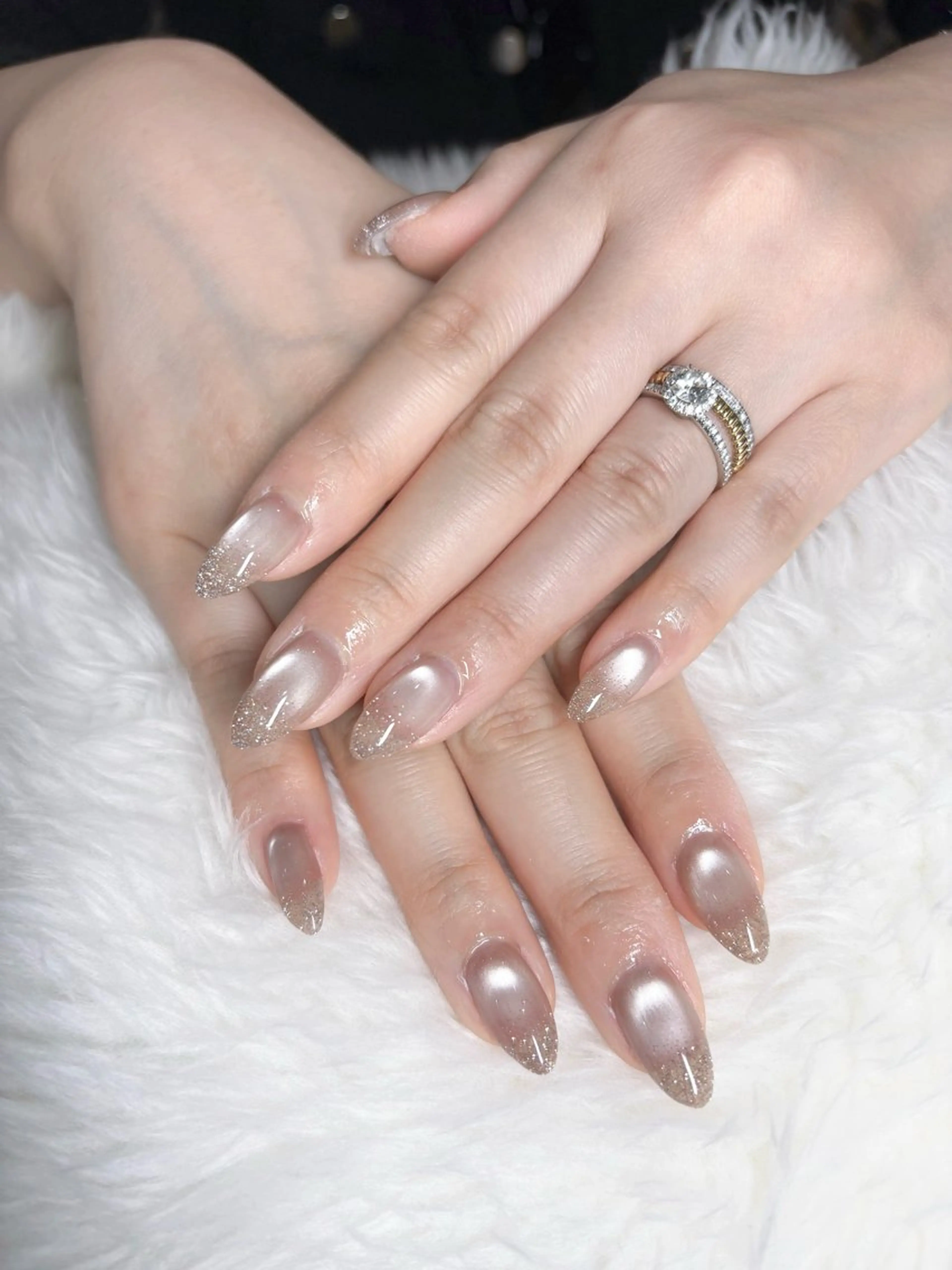 ネイル アートネイル ブライダルネイル 💖長さ出し＆ワンホ ンネイルaya💖のネイルデザイン