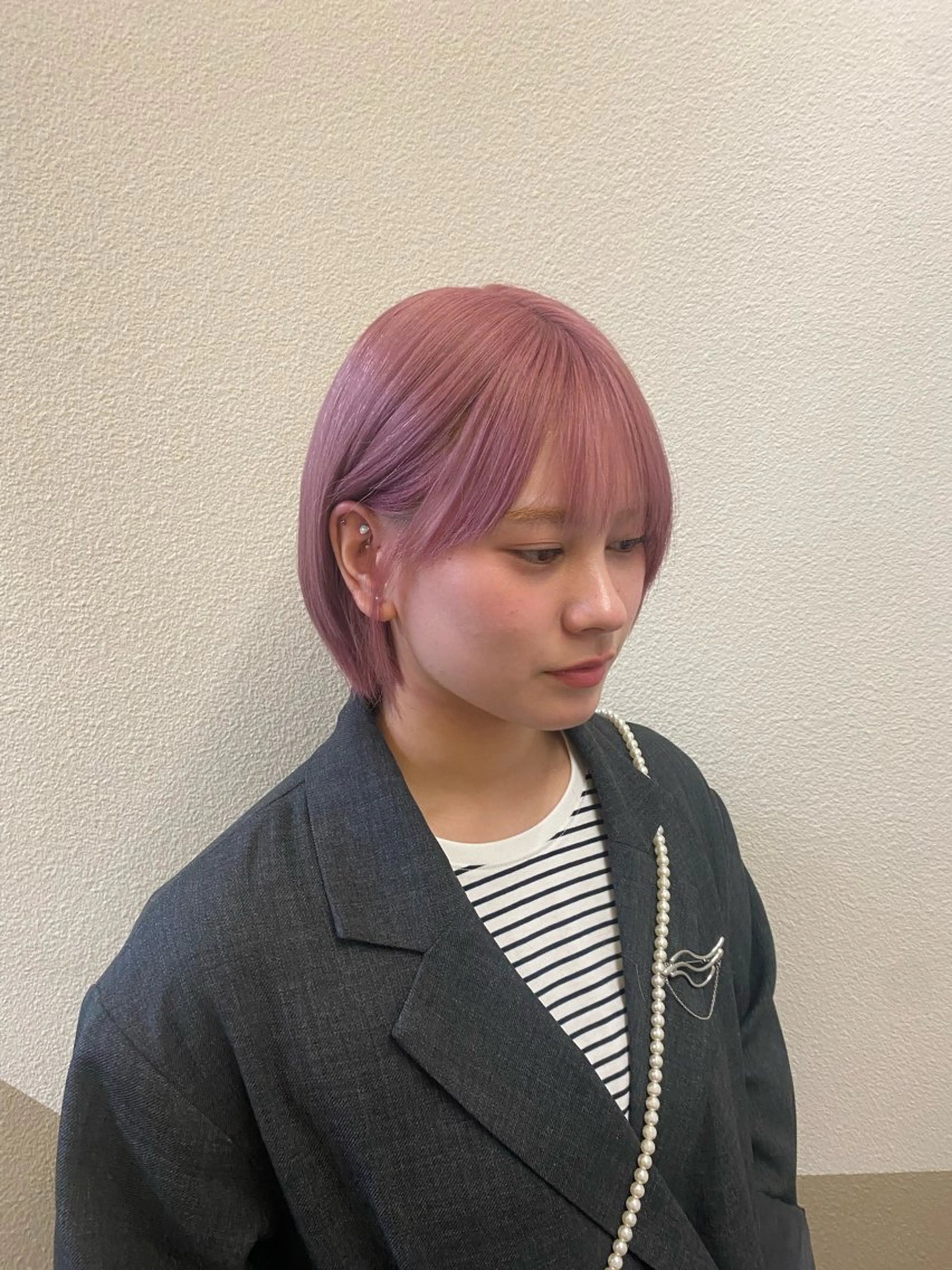 ショート カラー ヘアカラー トリートメント 透明感カラー/ 小顔カット/ミヅキのヘアスタイル