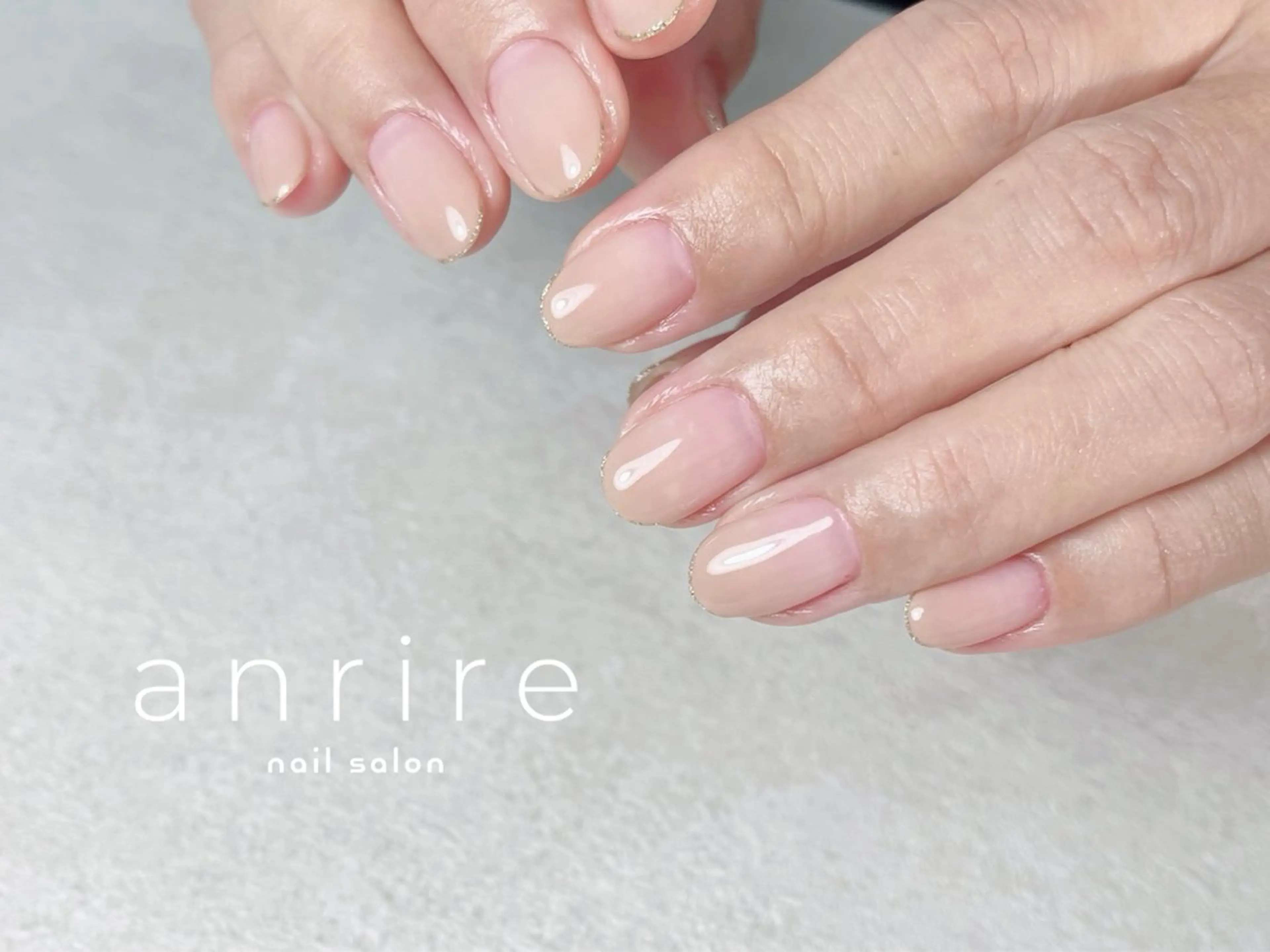 ネイル ジェルネイル グラデーション キラキラネイル ラメ(グリッター) オフィスネイル ハンドネイル nailsalon anrireのネイルデザイン