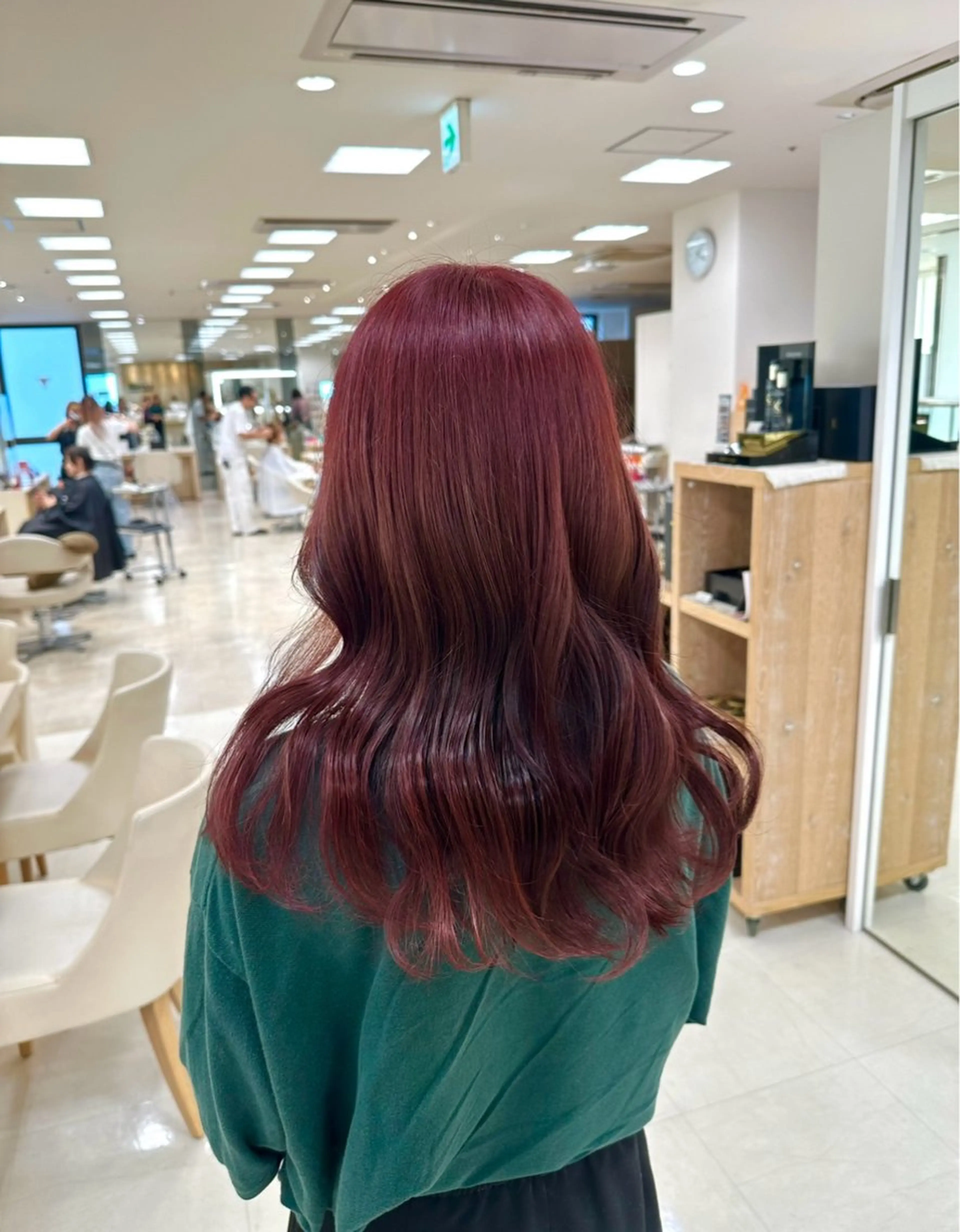 ロング カラー お悩み改善 黄金比みくのヘアスタイル