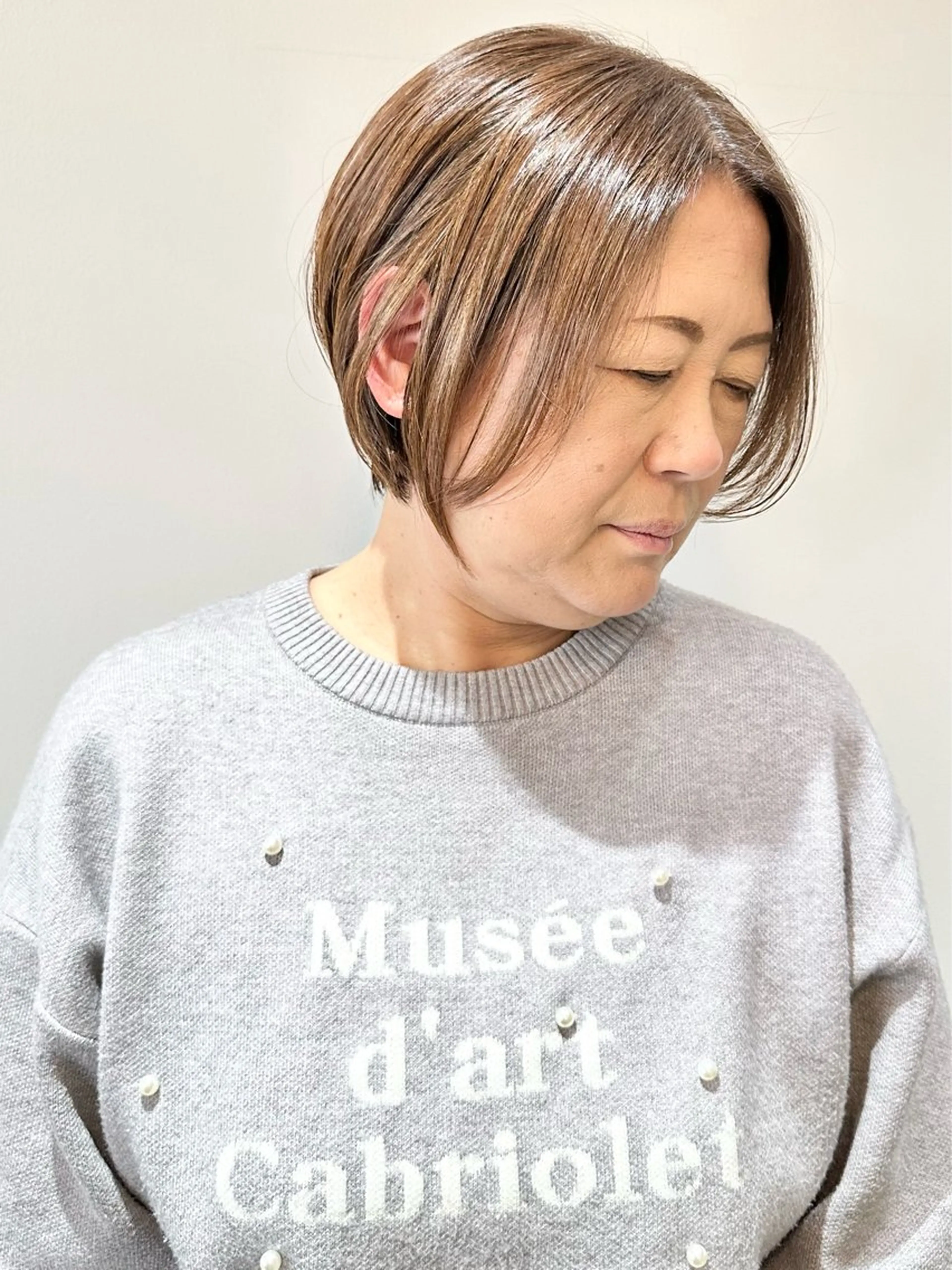 ショート カット ヘッドスパ ボブ/ゆるふわ ボブパーマ/とういのヘアスタイル