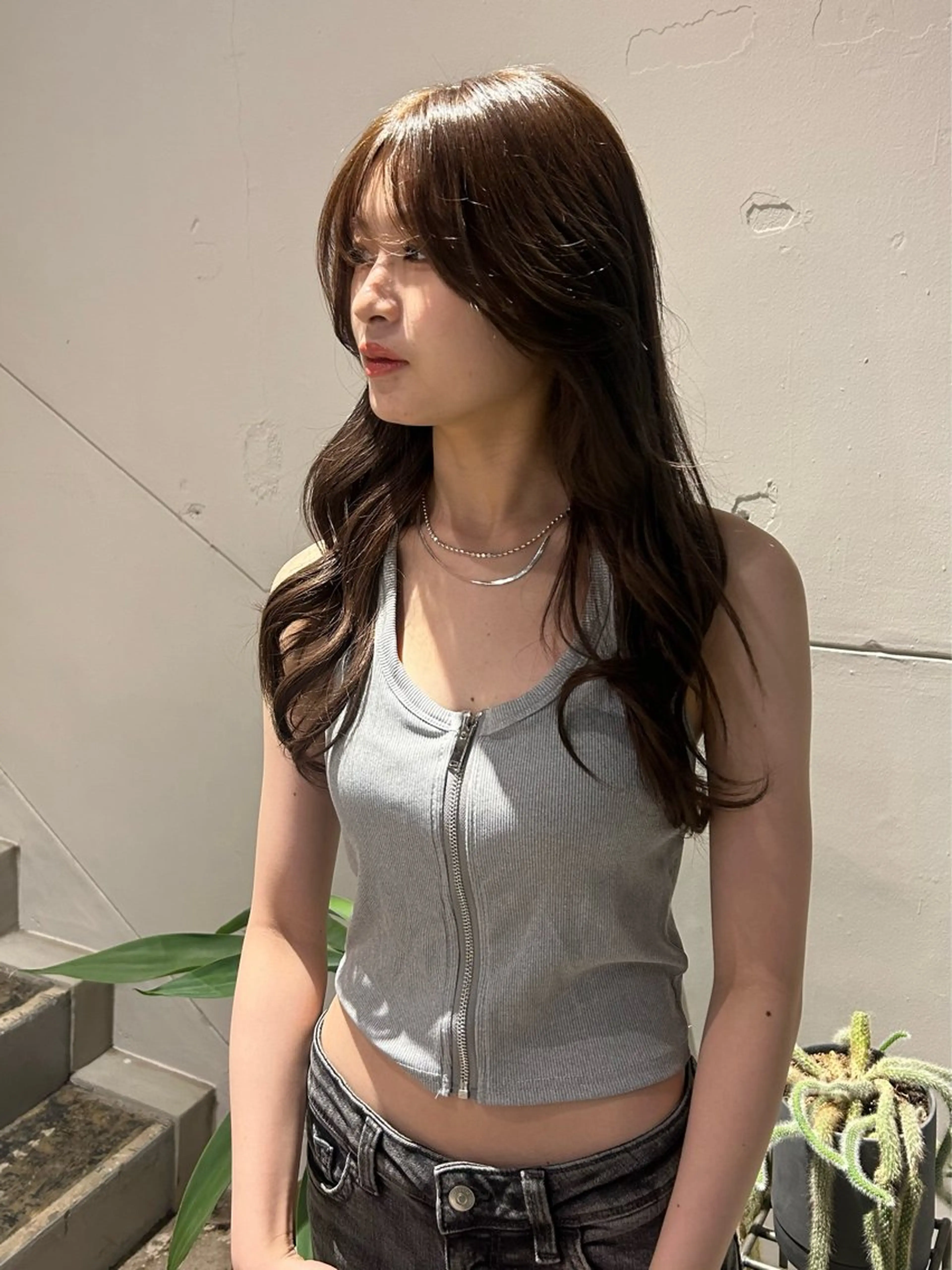 カラー ブリーチ 透明感カラー ✧ブリーチ/レイヤー /momo✧のヘアスタイル