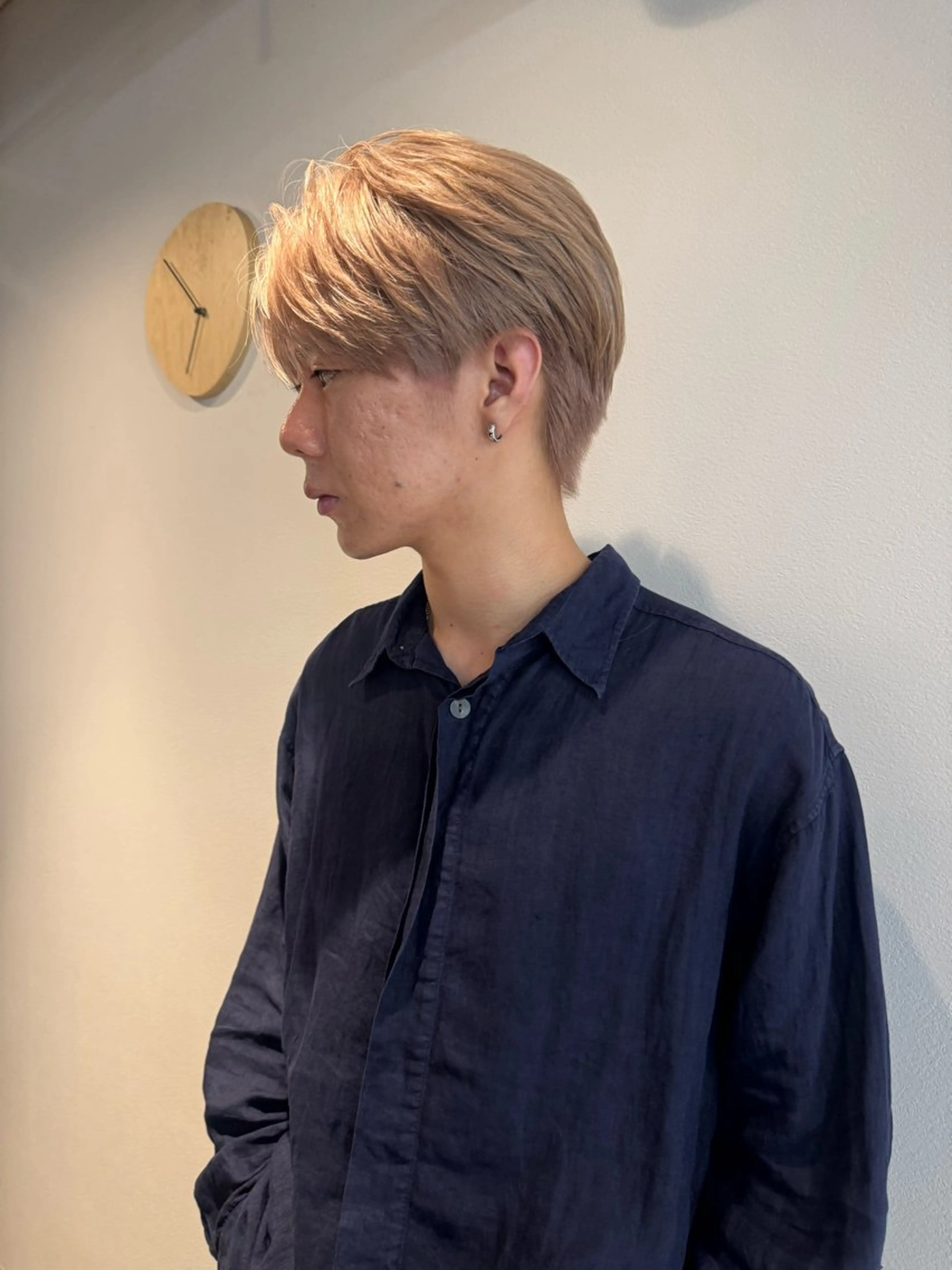 メンズ カット ヘアカラー aya/ブリーチ/ ボブ/ショートのヘアスタイル