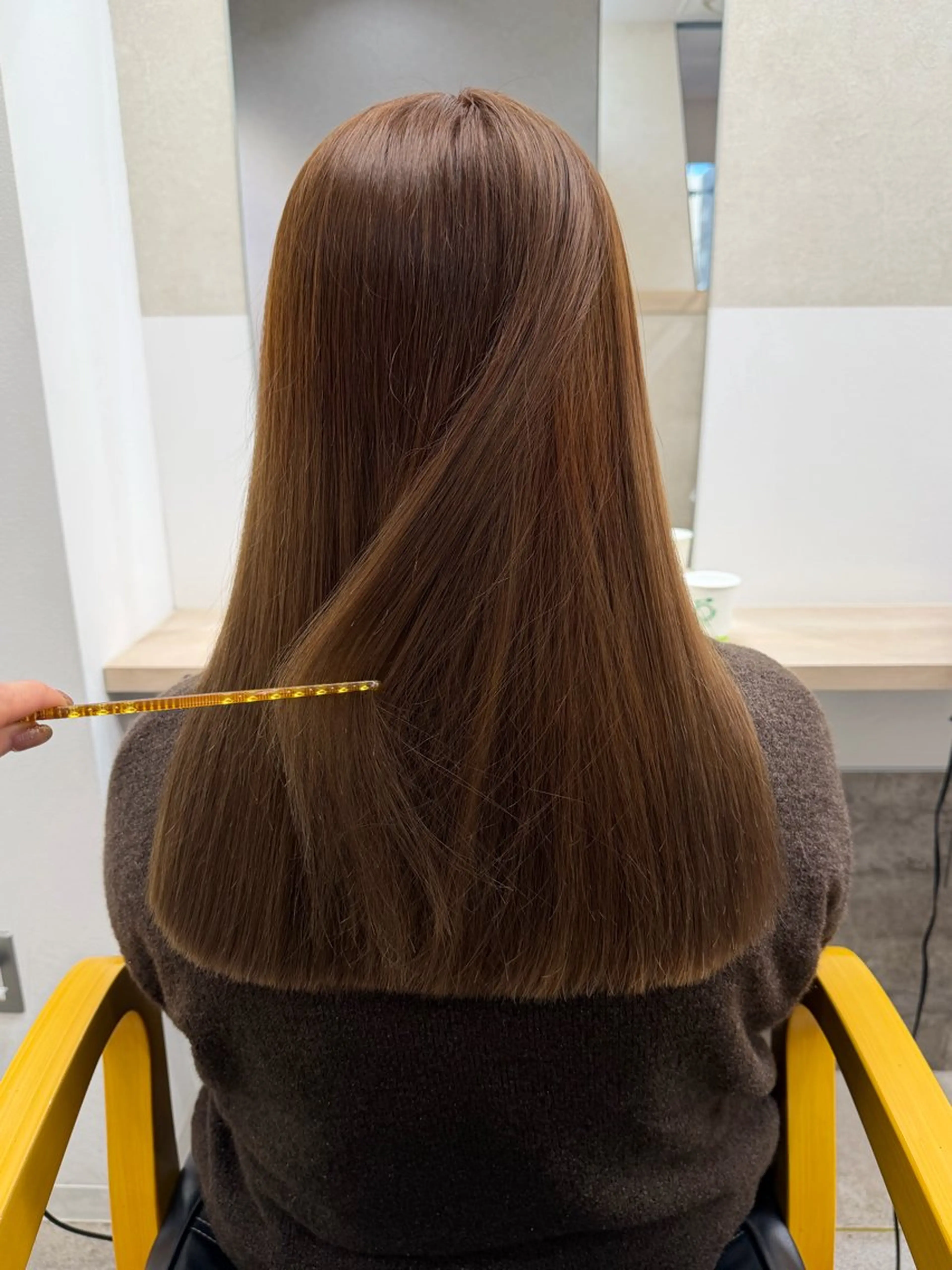 ロング カラー ブリーチ ブリーチなしカラー 似合わせカット ヘアカラー ヘアセット🎀透明感 カラーHiROEのヘアスタイル