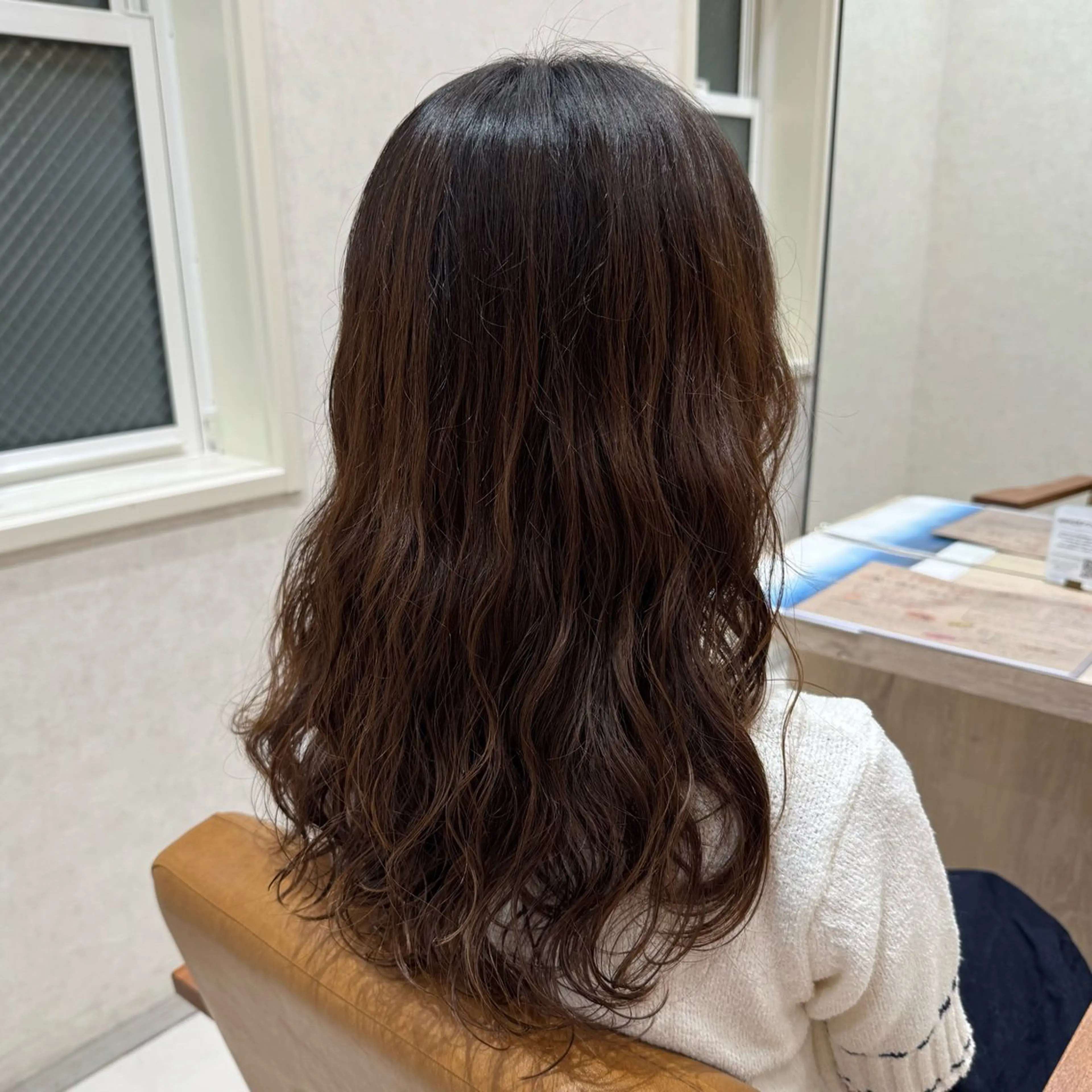 セミロング パーマ カット パーマ 大人可愛いhair 🐾🩵HANAのヘアスタイル