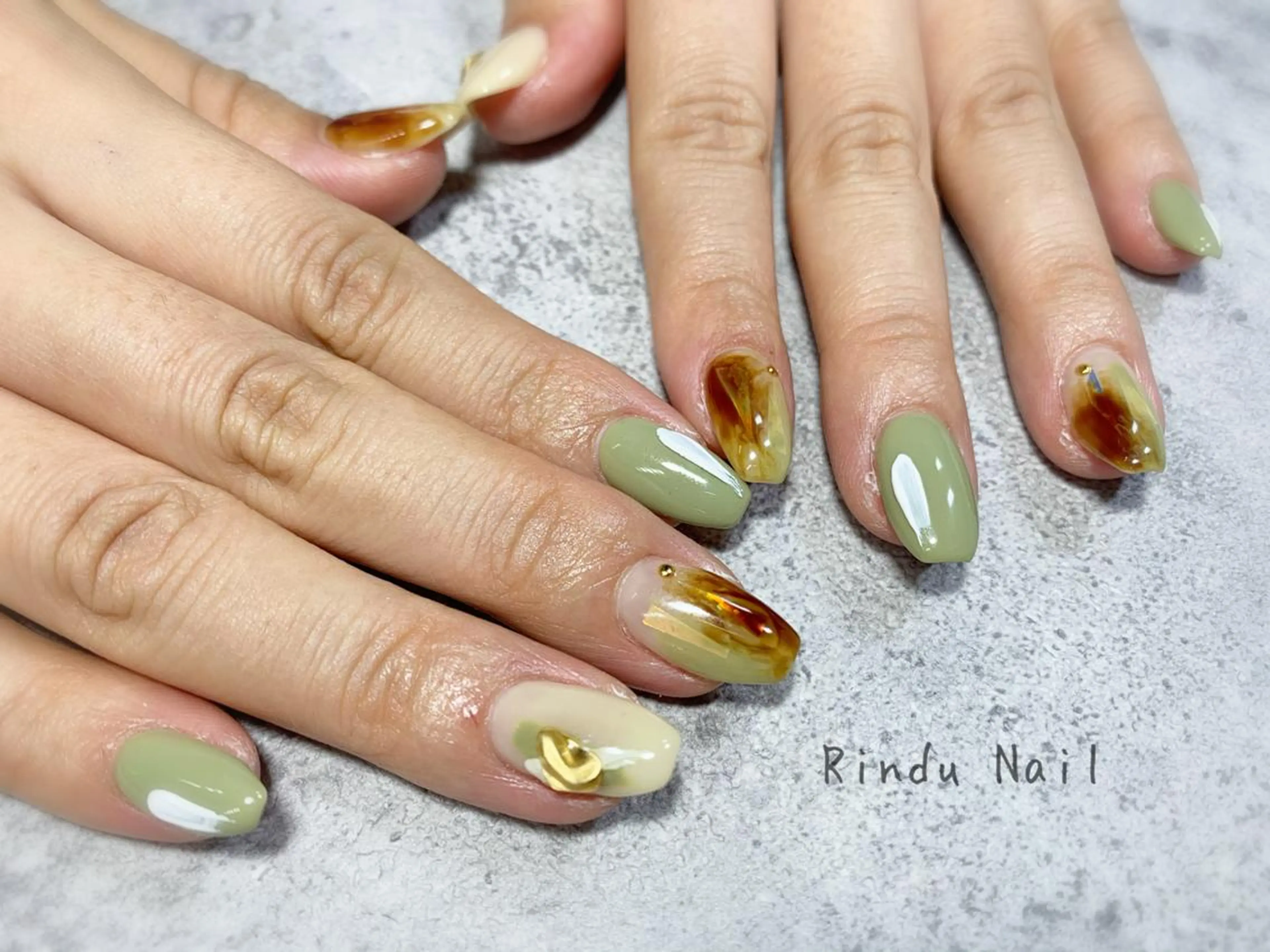ネイル ニュアンスネイル Rindu Nail 名駅miniのネイルデザイン