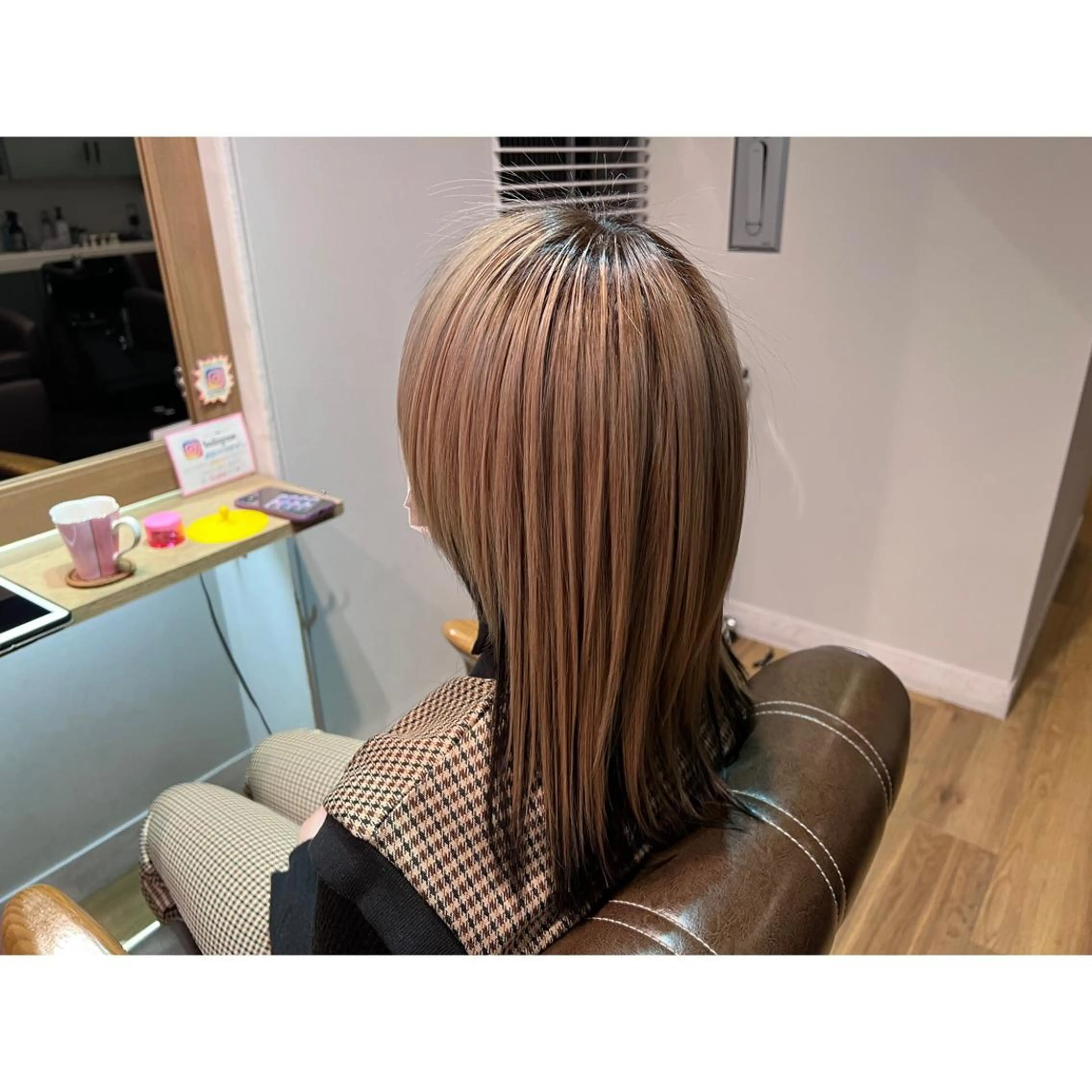 ロング カラー 髪質改善 トリートメント ツキダテ ユイのヘアスタイル