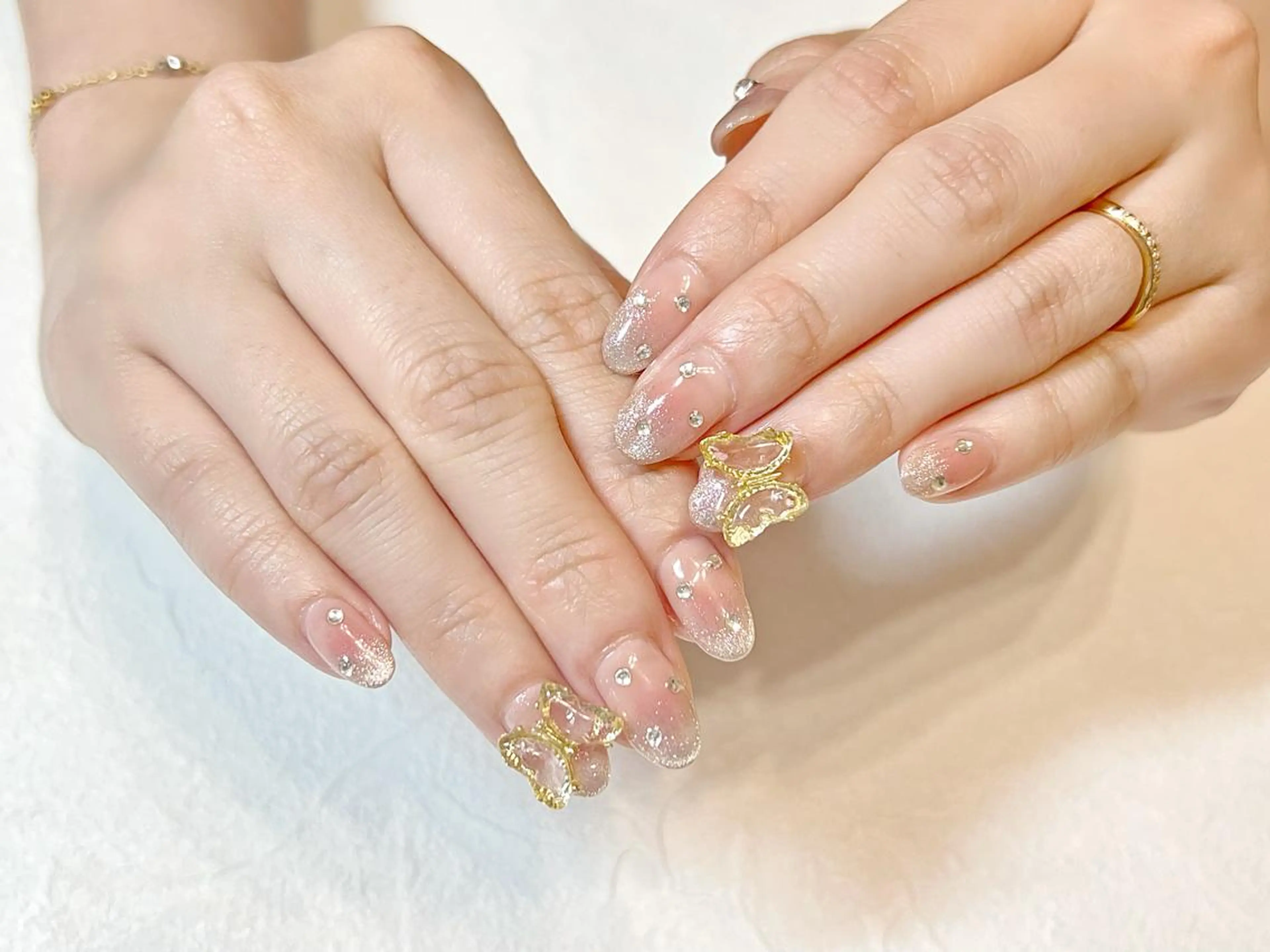 ネイル チークネイル グラデーション マグネットネイル rouse nail RISATOのネイルデザイン