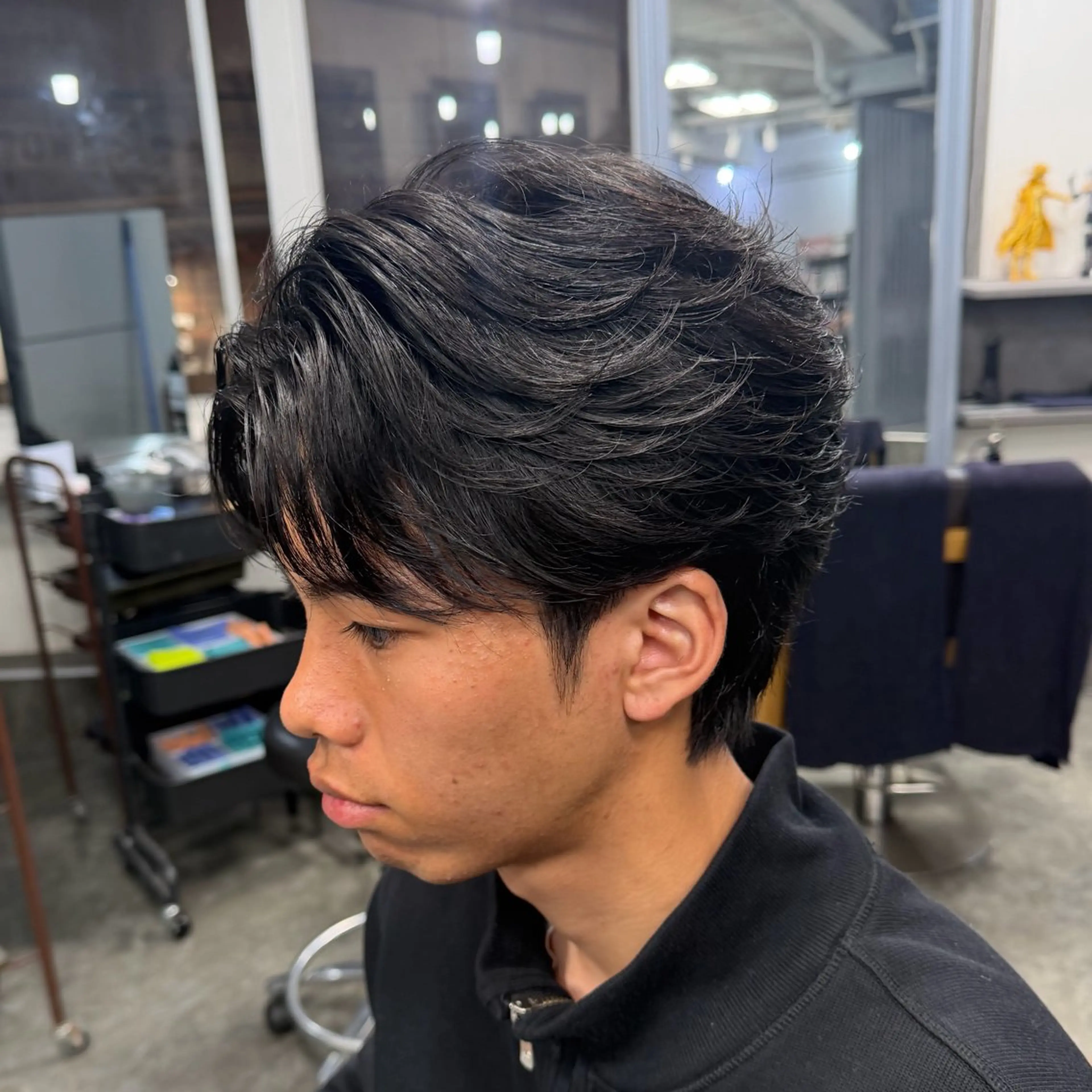 ショート パーマ メンズ カット パーマ 梅田/メンズパーマ /短髪/田中崇奨のヘアスタイル