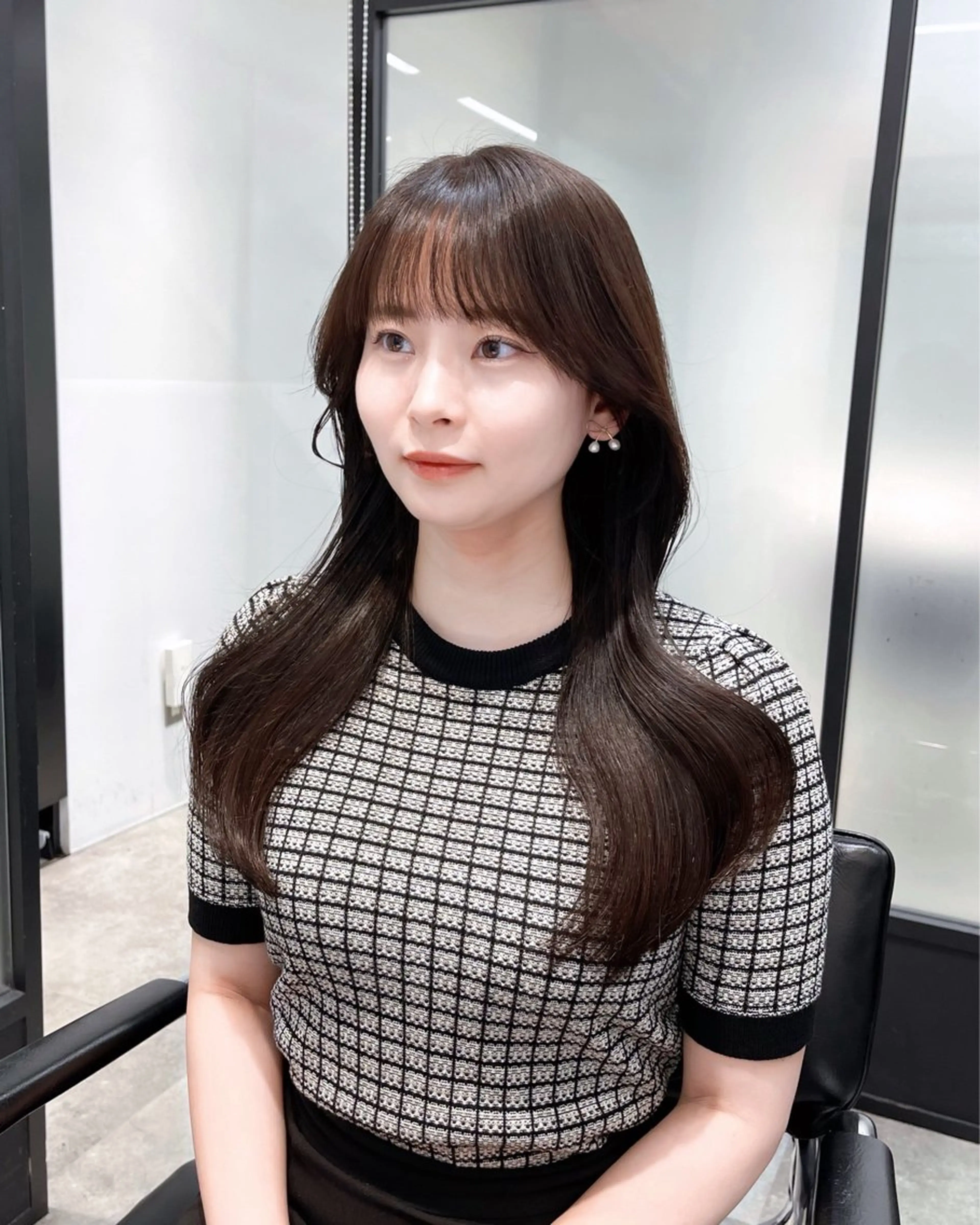 ヘアアレンジ カット ヘアカラー トリートメント 韓国レイヤーカット 髪質改善▫️水野有真のヘアスタイル