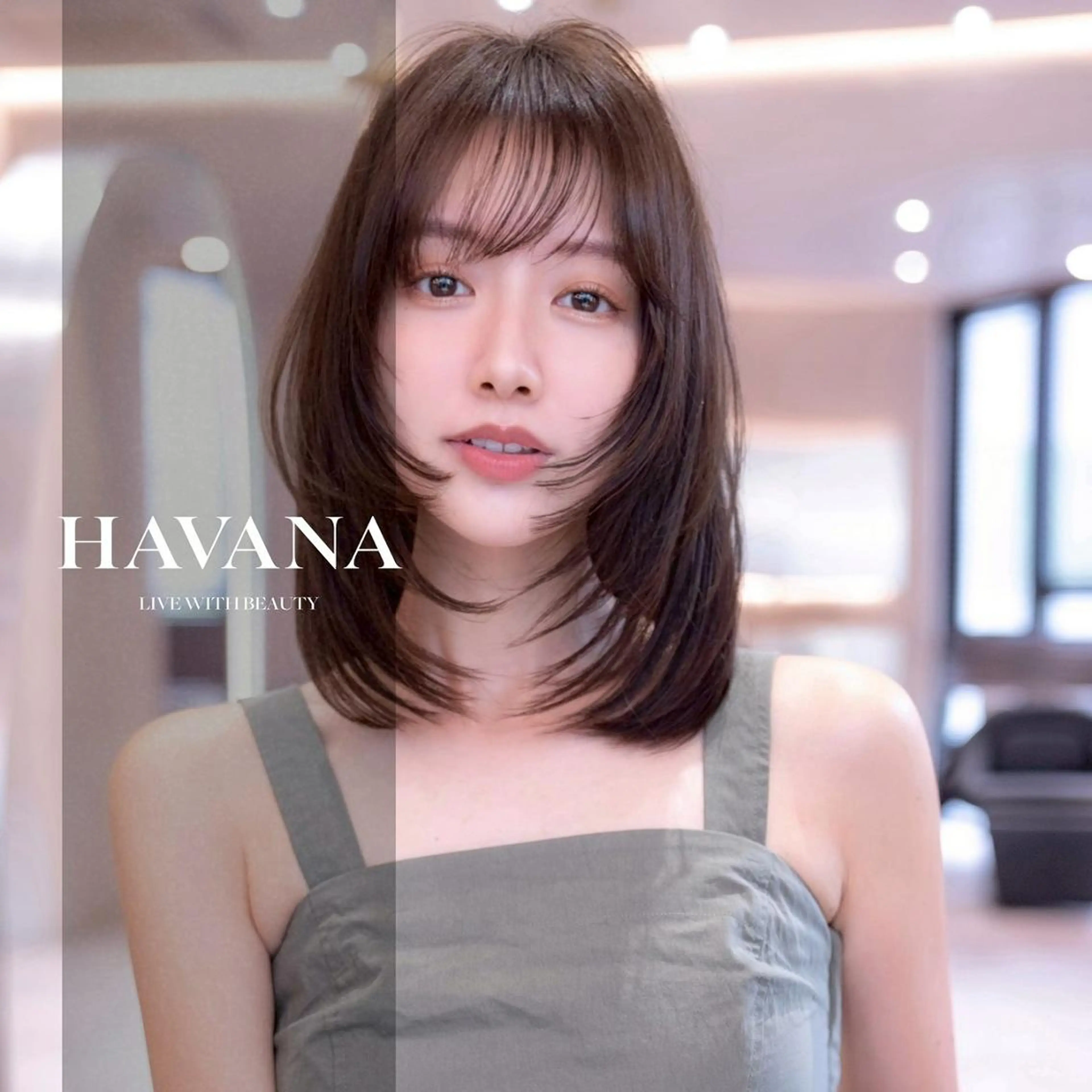 ミディアム カラー カット ヘアカラー トリートメント HAVANA.天神 【レイヤー/ボブ】のヘアスタイル