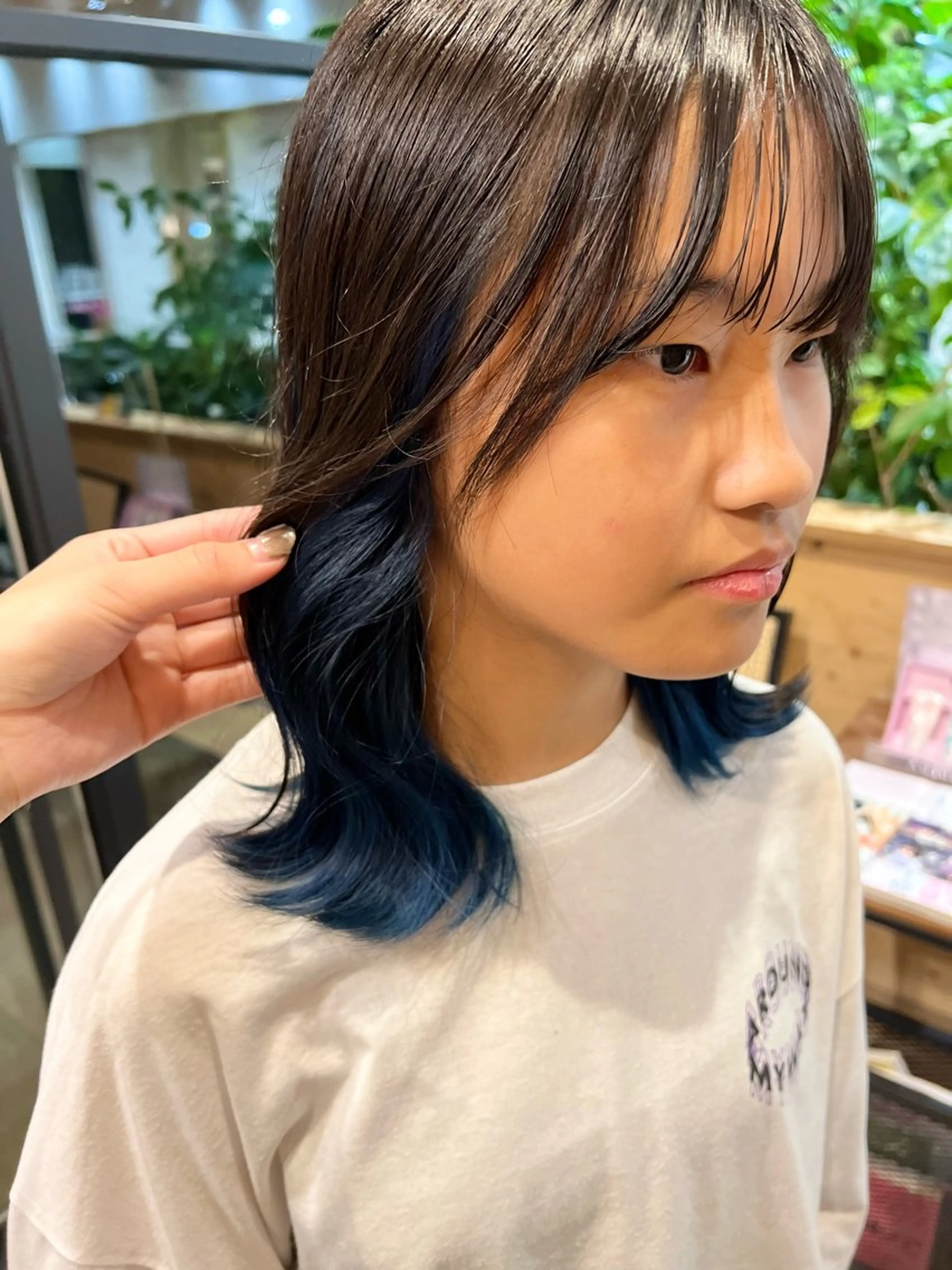 ミディアム 愛花/久屋大通/ 切りっぱなしボブのヘアスタイル