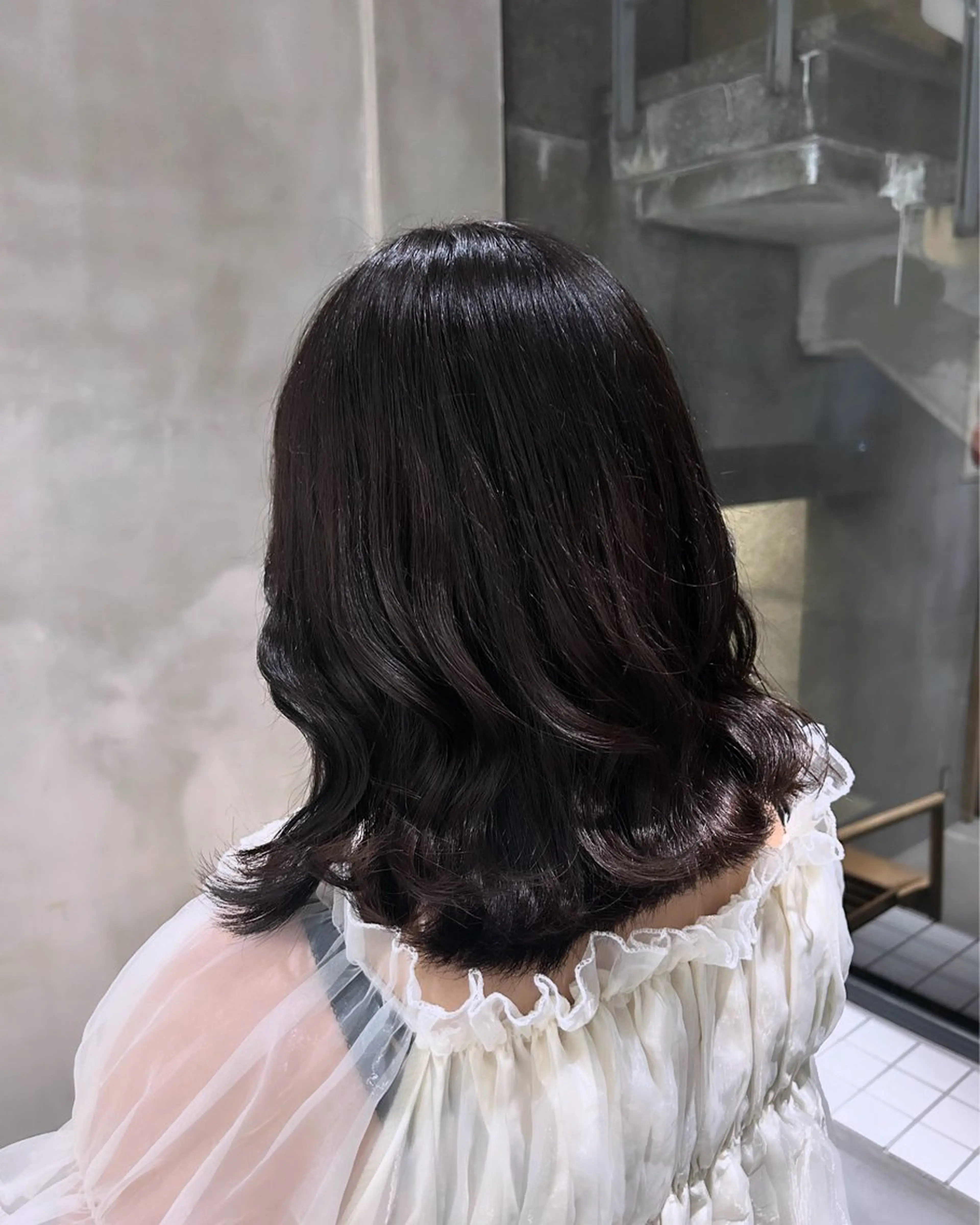ミディアム カラー ・ nanokaのヘアスタイル