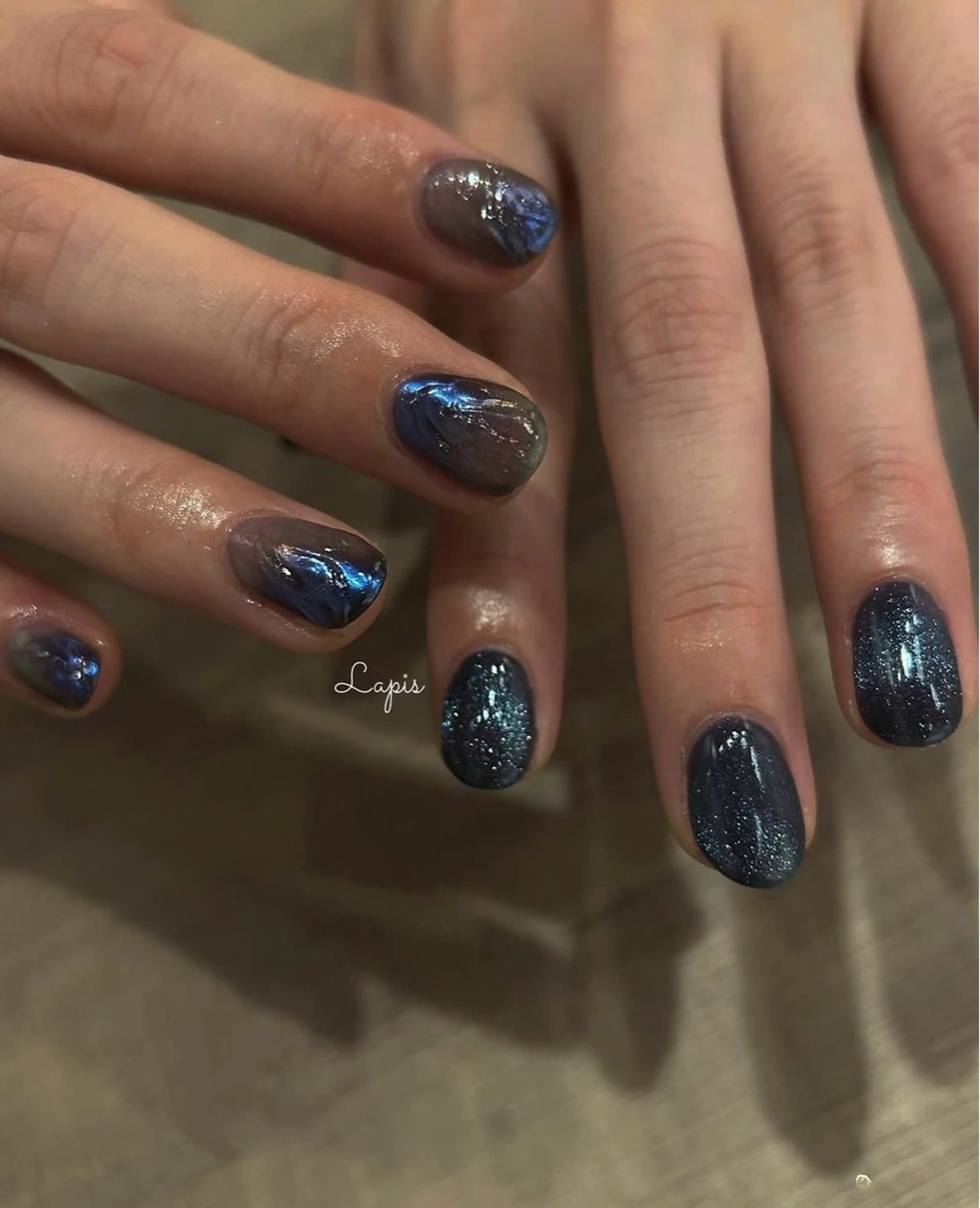 ネイル ハンドネイル Lapis *のネイルデザイン