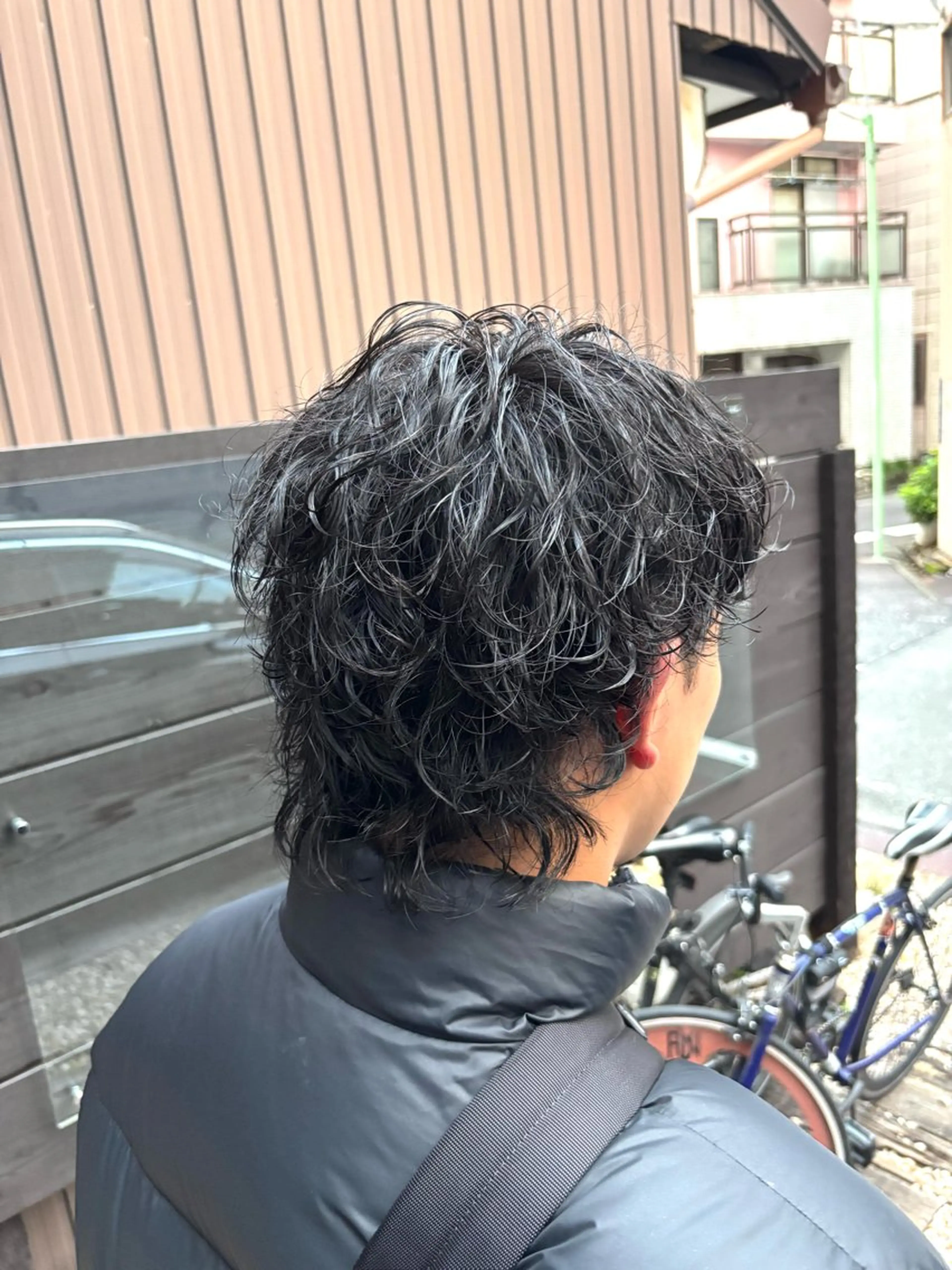 ミディアム パーマ メンズ ミディアムパーマ メンズパーマ カット パーマ RAIA💎ケア ブリーチ&パーマ💎のヘアスタイル