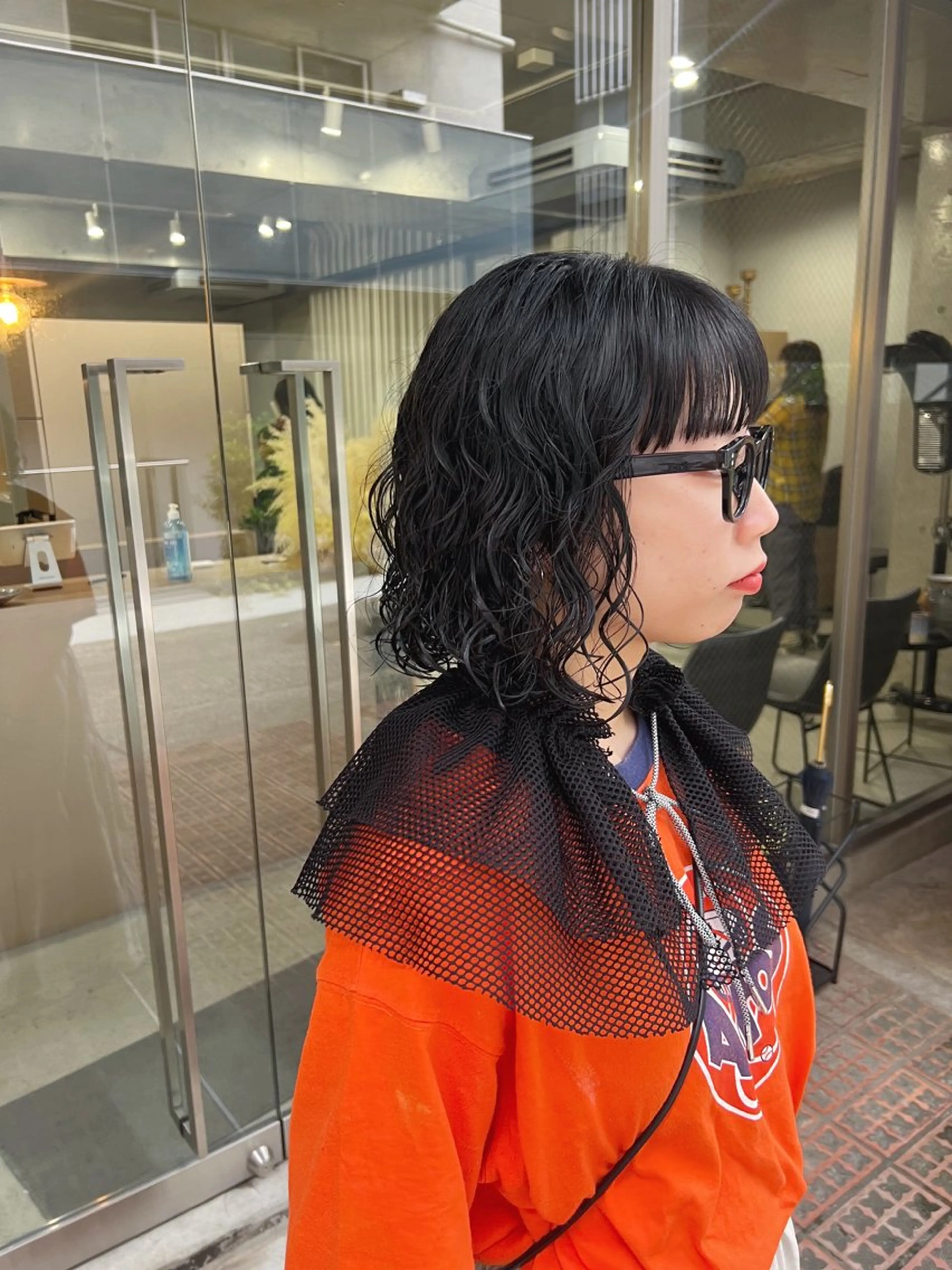 ショート パーマ ボブパーマコテ巻き風 パーマNo1深江秀平のヘアスタイル