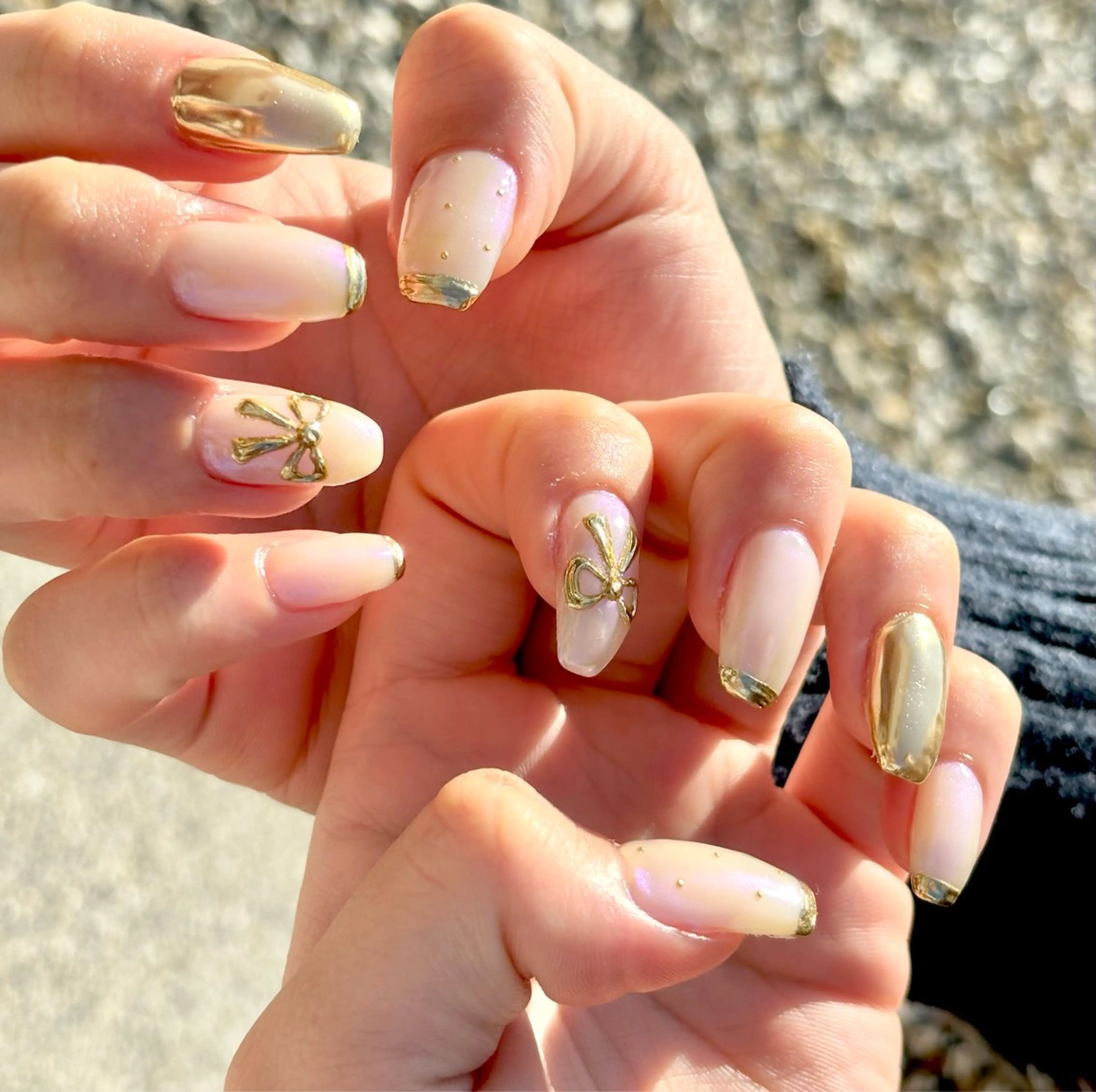 ネイル リボン Belle　ネイル＆ ホワイトニングサロンのネイルデザイン