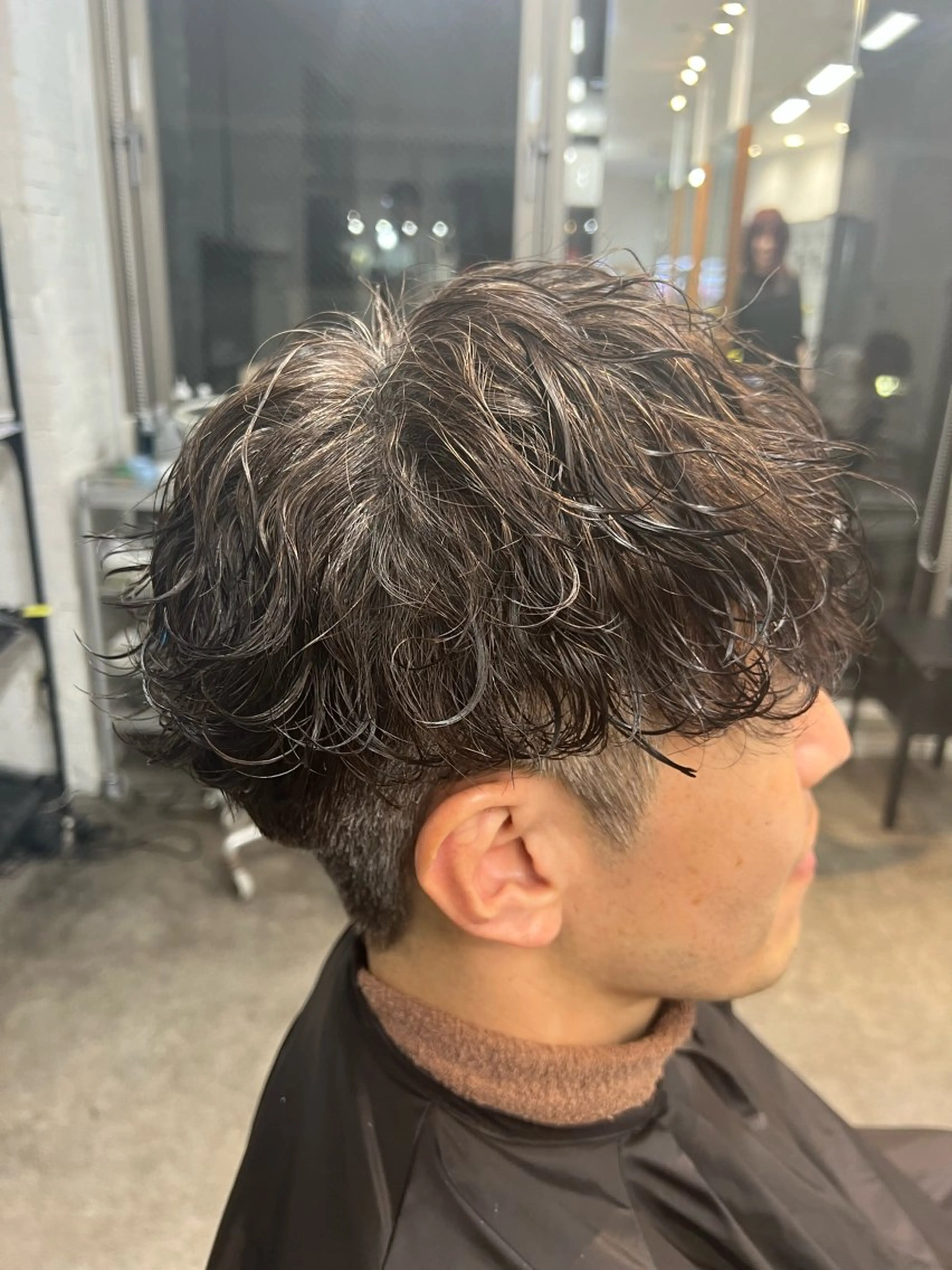 パーマ メンズ マッシュ メンズパーマ 波巻きパーマ 原宿 無料カット fifth イノウエのヘアスタイル