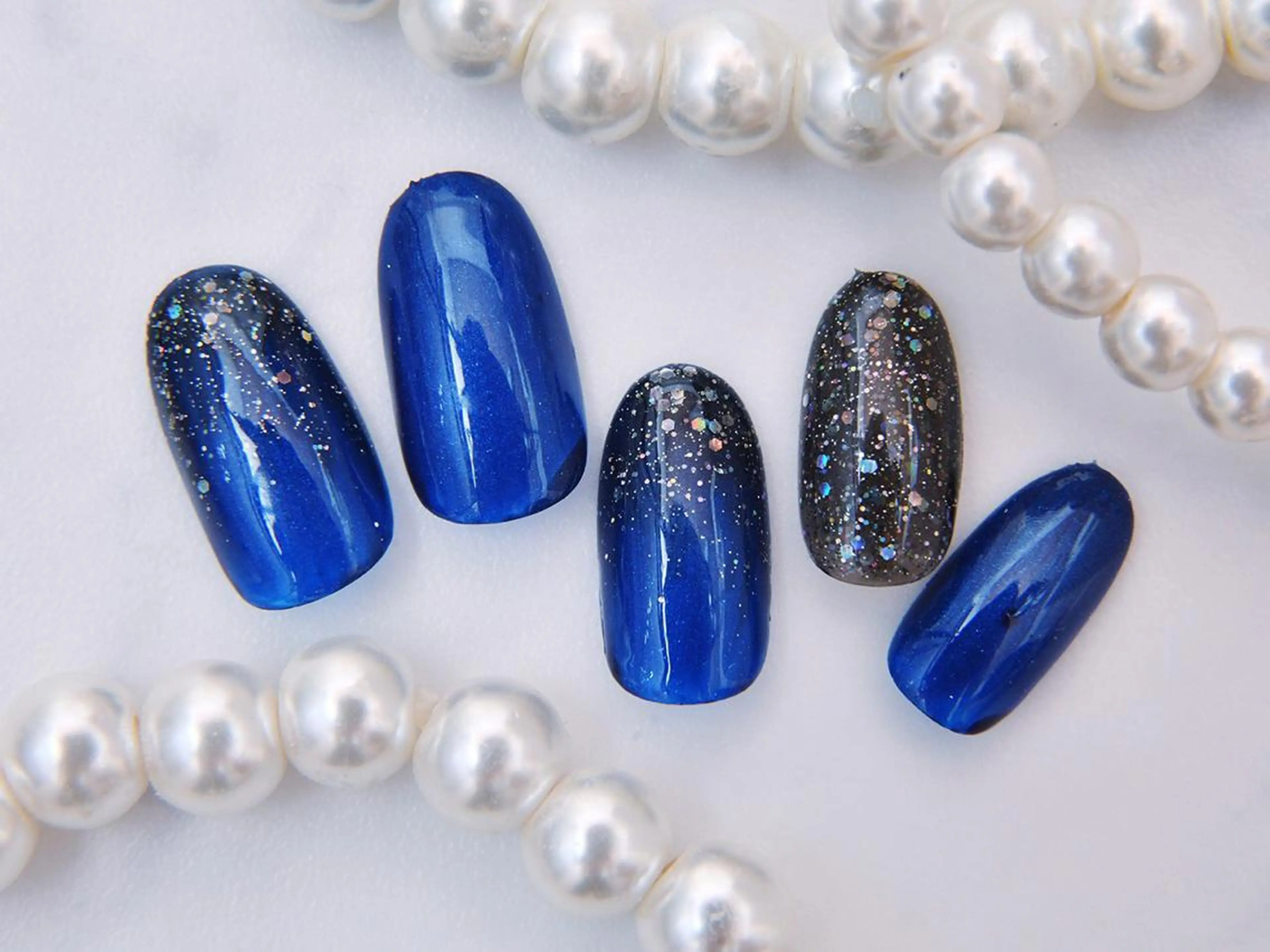 ネイル 桜ネイル クリアネイル フットネイル ジェルネイル キラキラネイル Tiary Nail Yのネイルデザイン