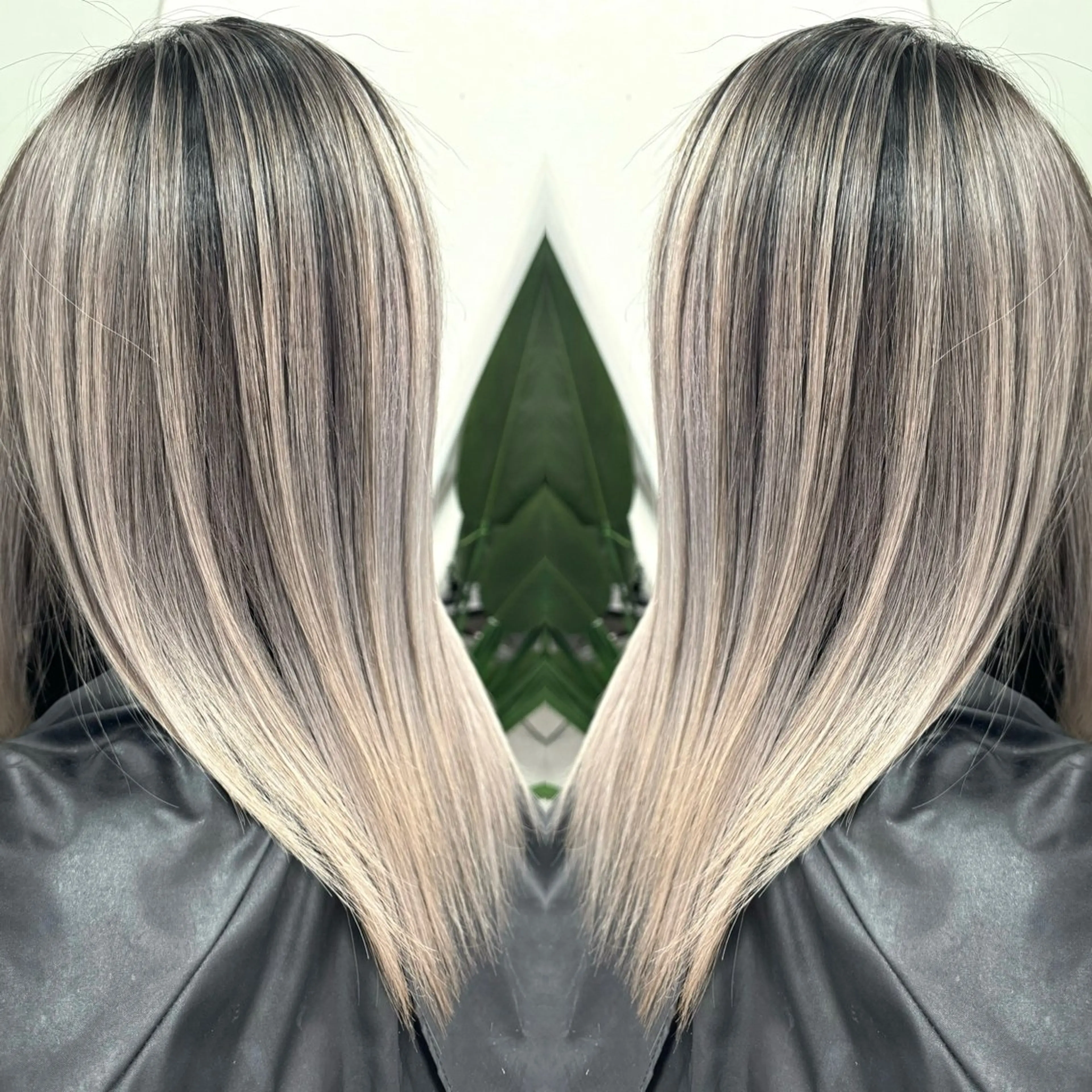 ミディアム バレイヤージュ ボブ🌈ナツヤのヘアスタイル