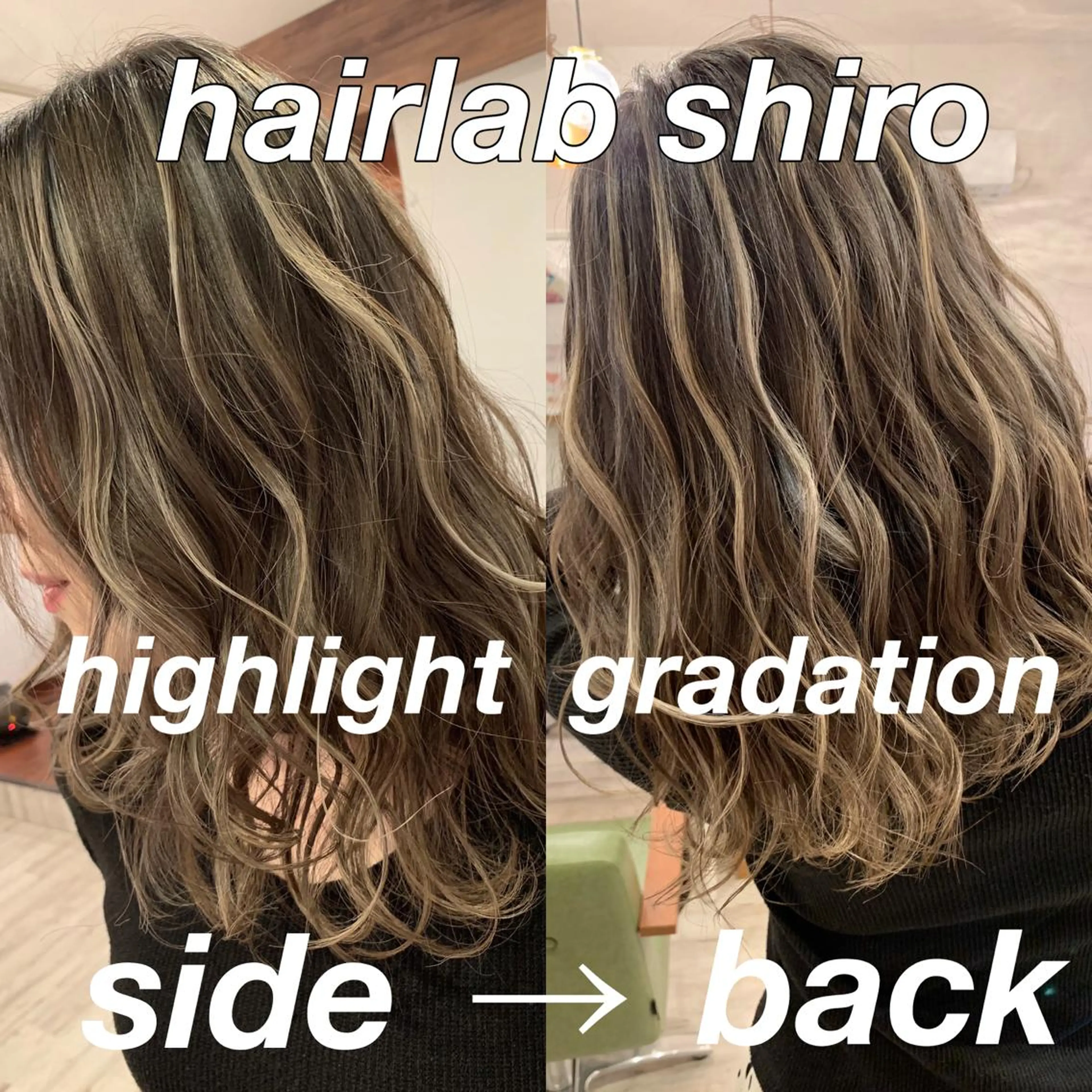セミロング アッシュ レイヤーカット yoshihara yuukiのヘアスタイル