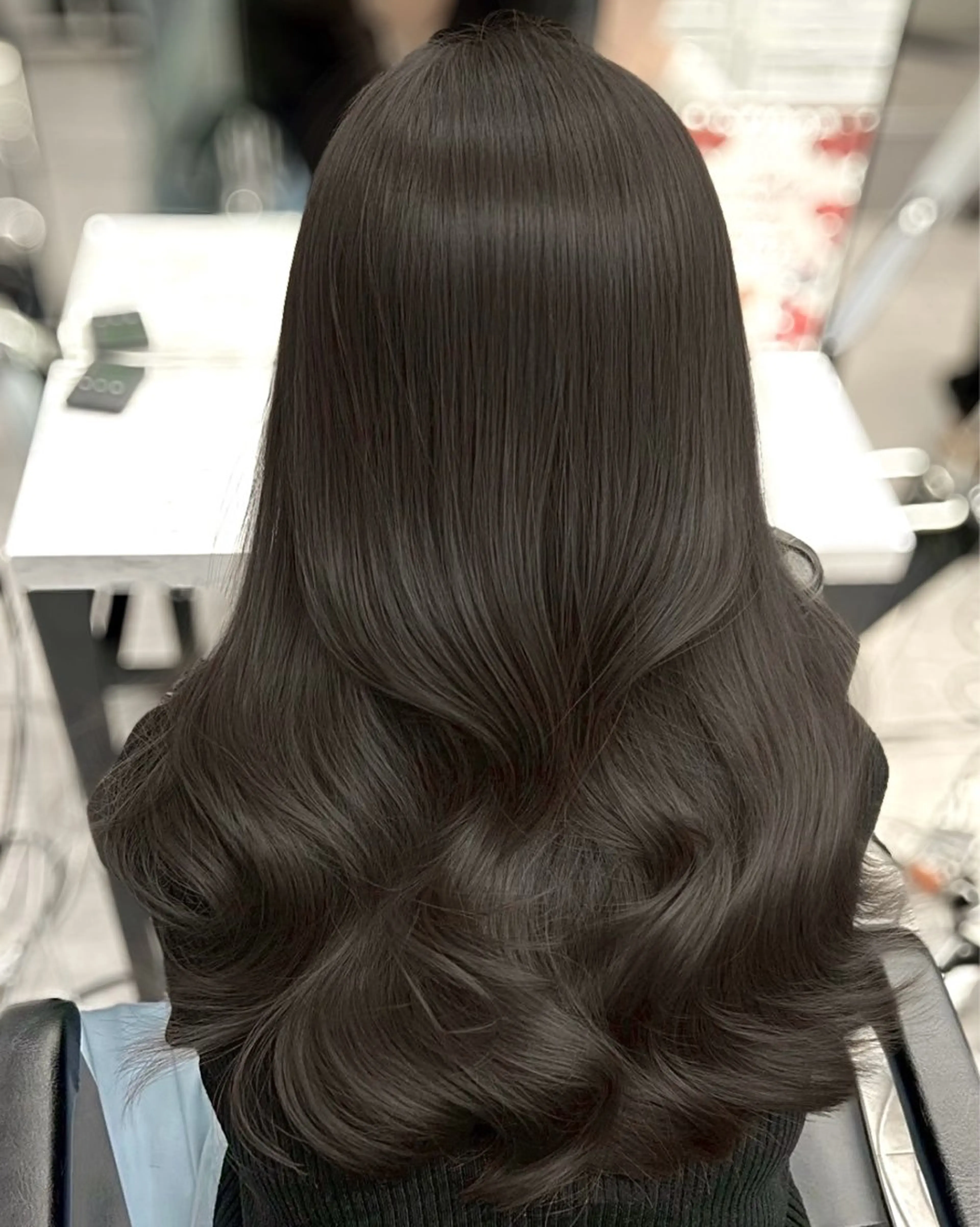 ロング カラー アッシュ アッシュグレー アッシュグレージュ ベージュカラー 透明感カラー カット ヘアカラー トリートメント 韓国ヘア🇰🇷× 髪質改善🫧テルのヘアスタイル