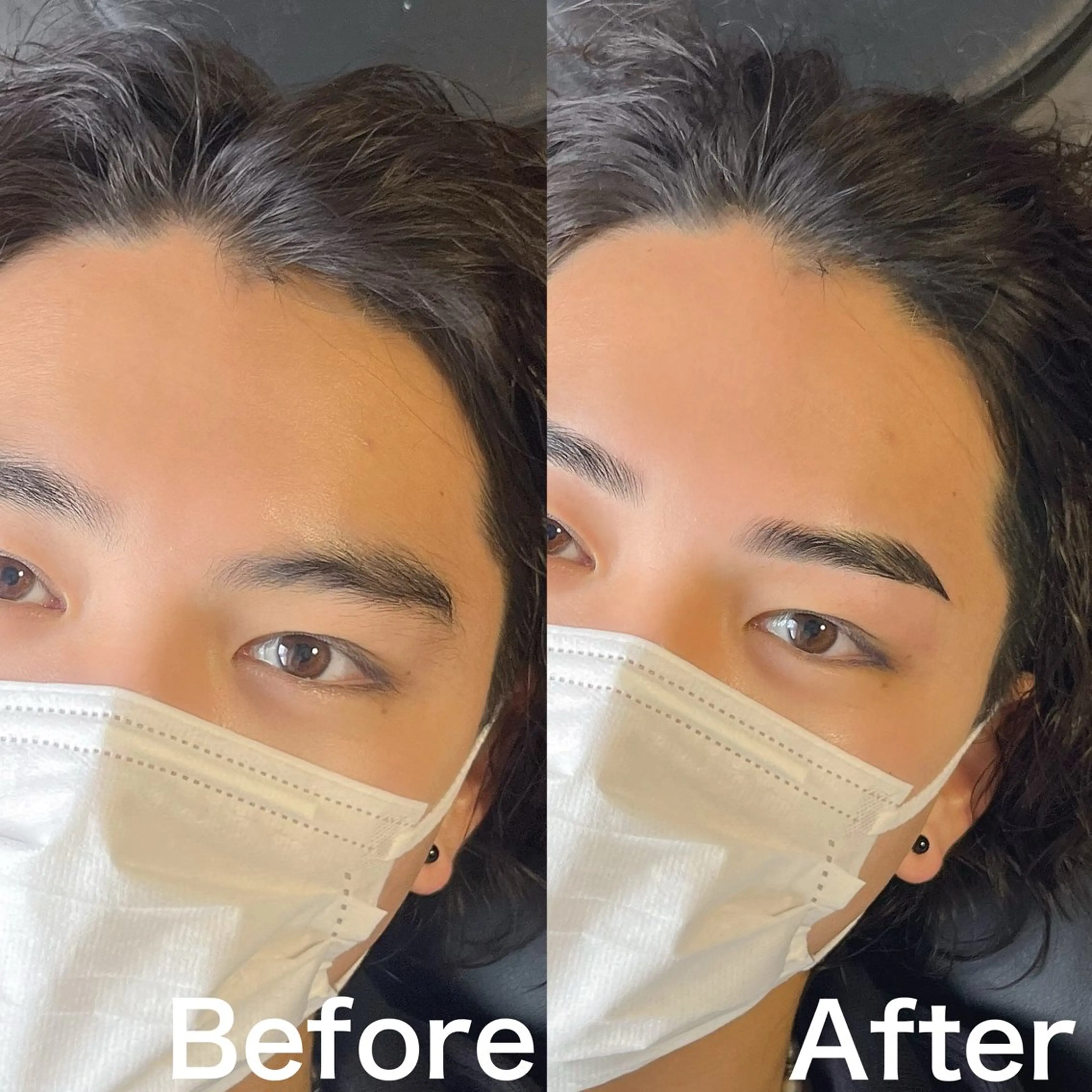 メンズ アイブロウ ワックス脱毛 眉カット その他(アイブロウ) 5日◯ Yusukeの眉毛・アイブロウイメージ