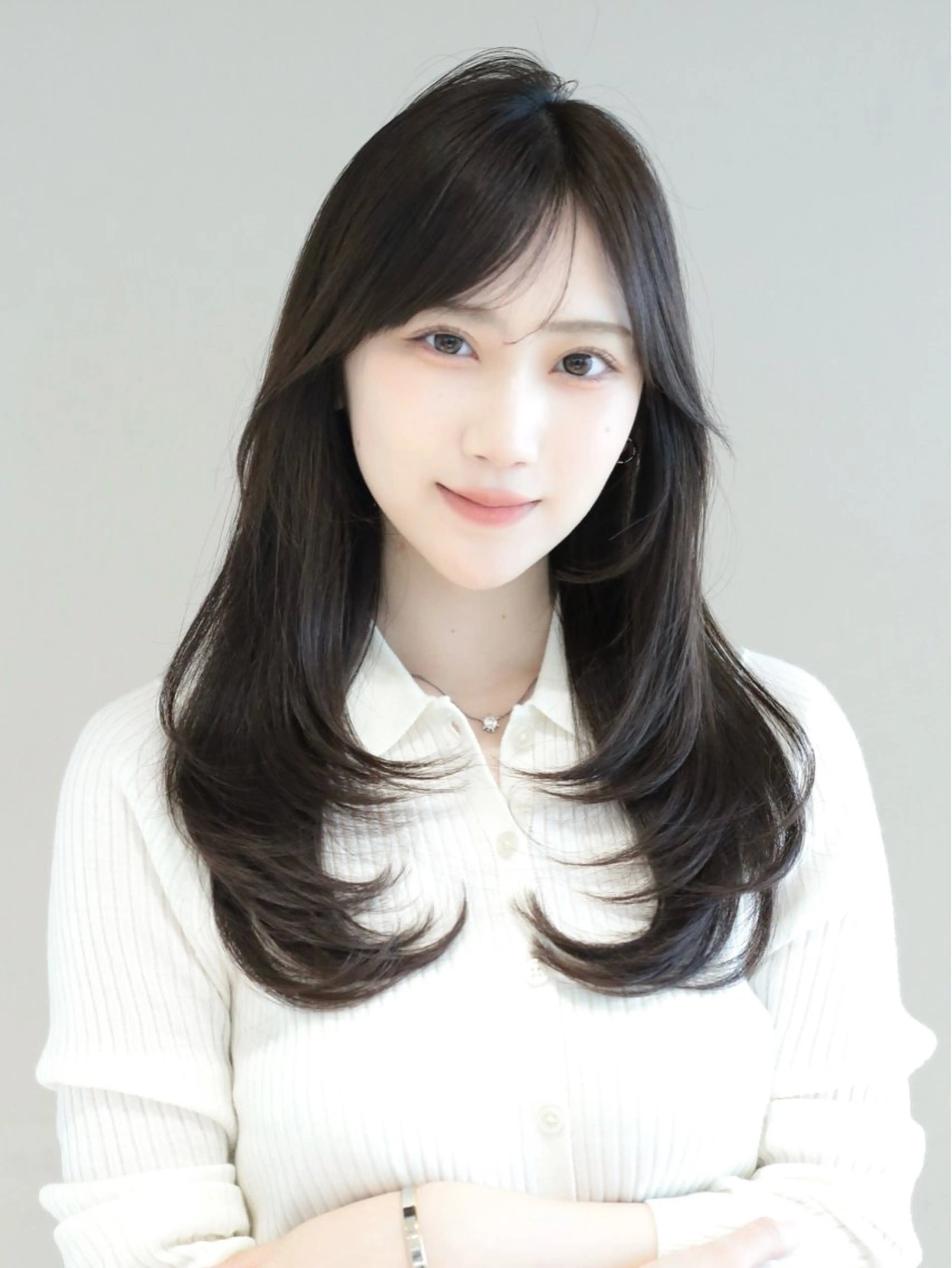 ロング カラー レイヤーカット カット ヘアカラー トリートメント レイヤー/顔周り /透明感🩶高橋大のヘアスタイル