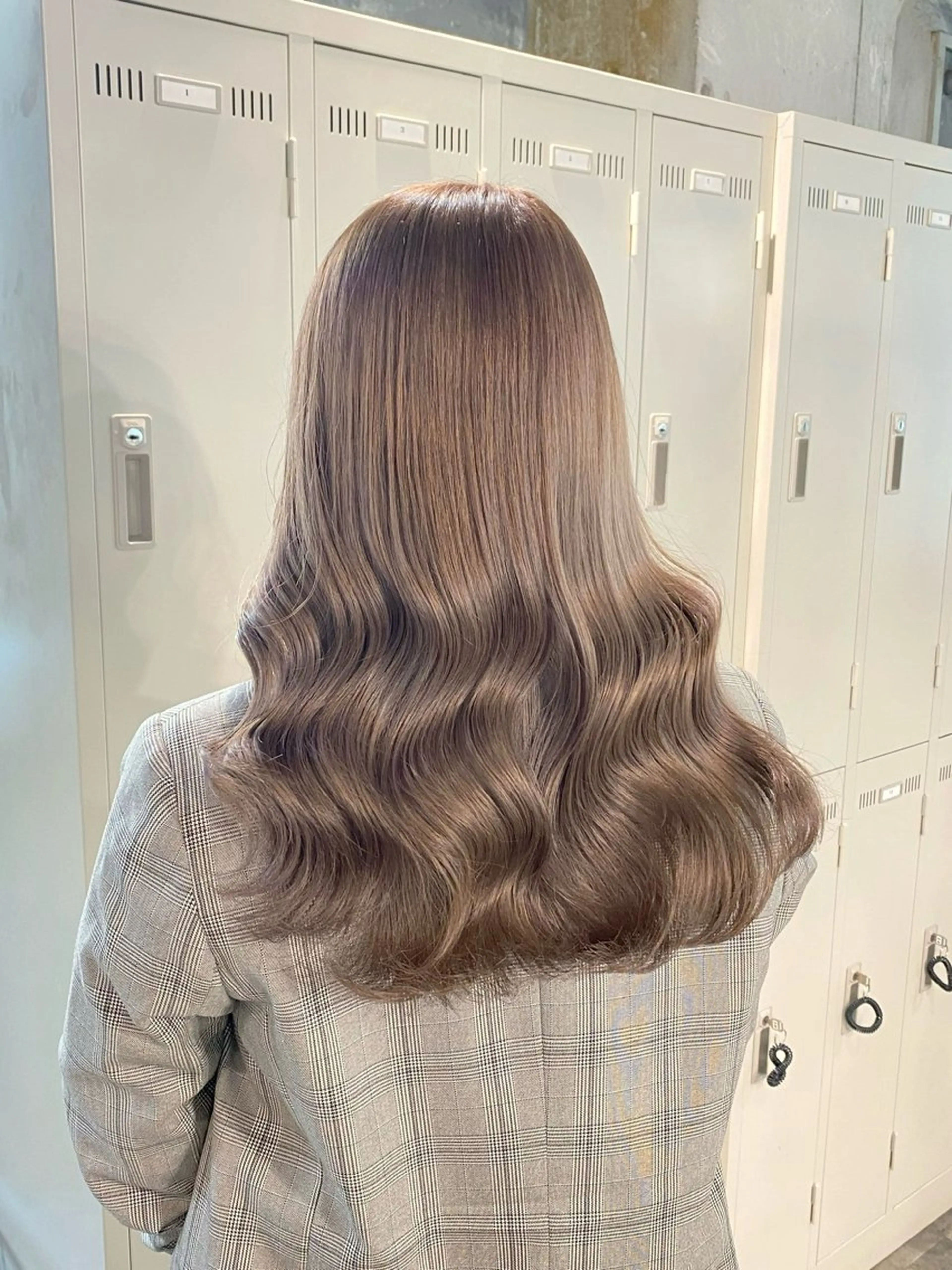 カラー ブリーチなし 透明感カラーのヘアスタイル