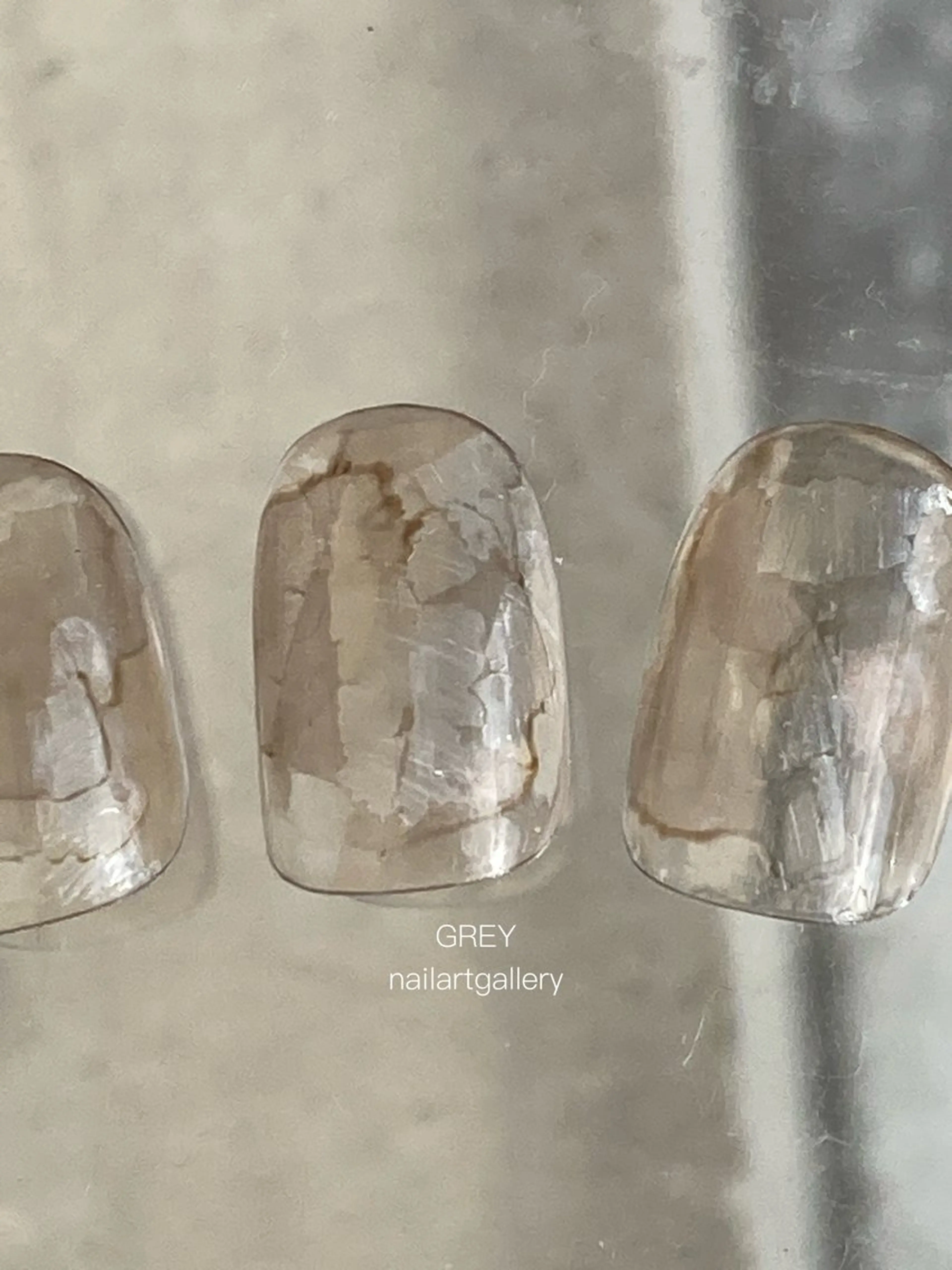 ネイル アートネイル 【GREY】 TAIRAのネイルデザイン