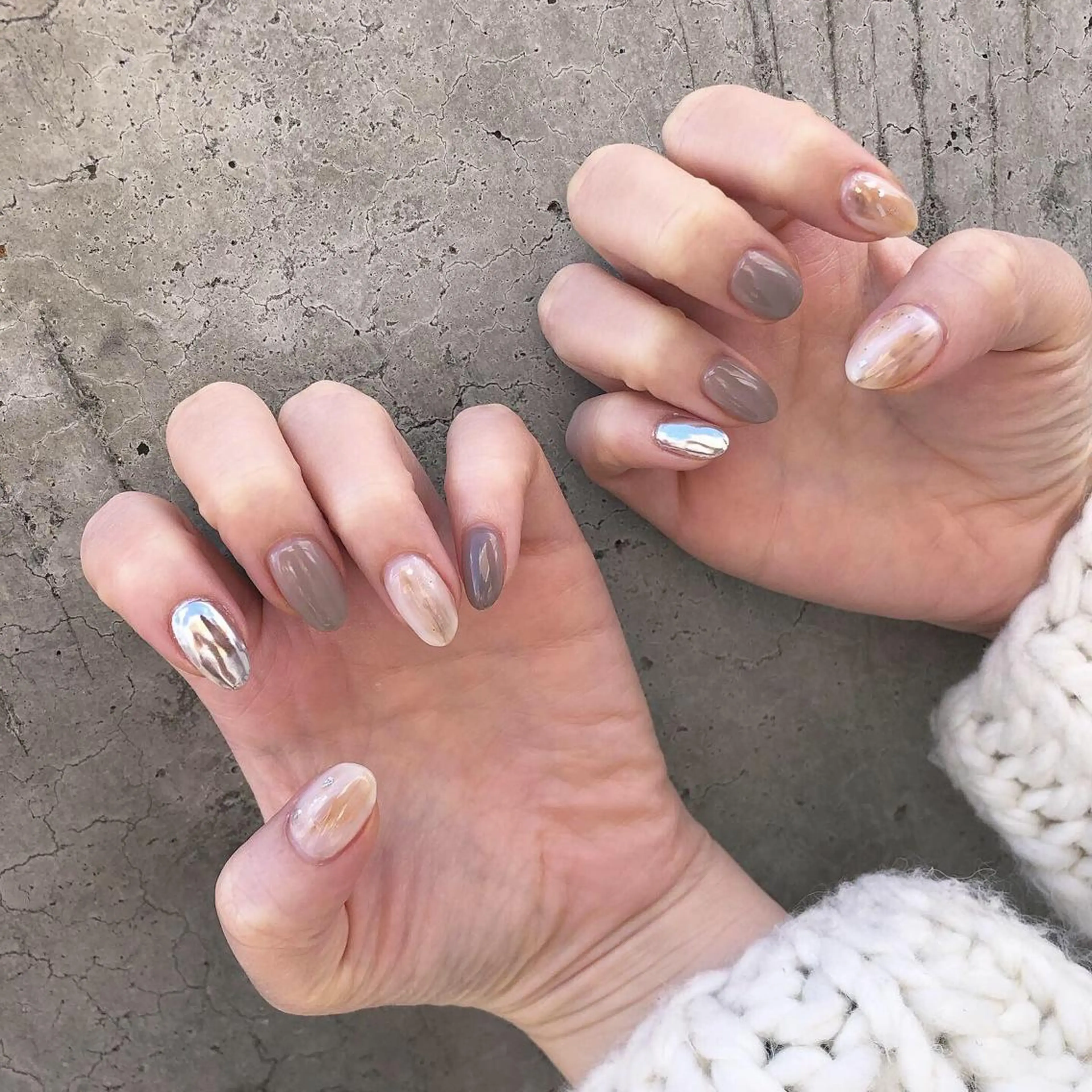 ネイル ニュアンスネイル nail salon granveilのネイルデザイン