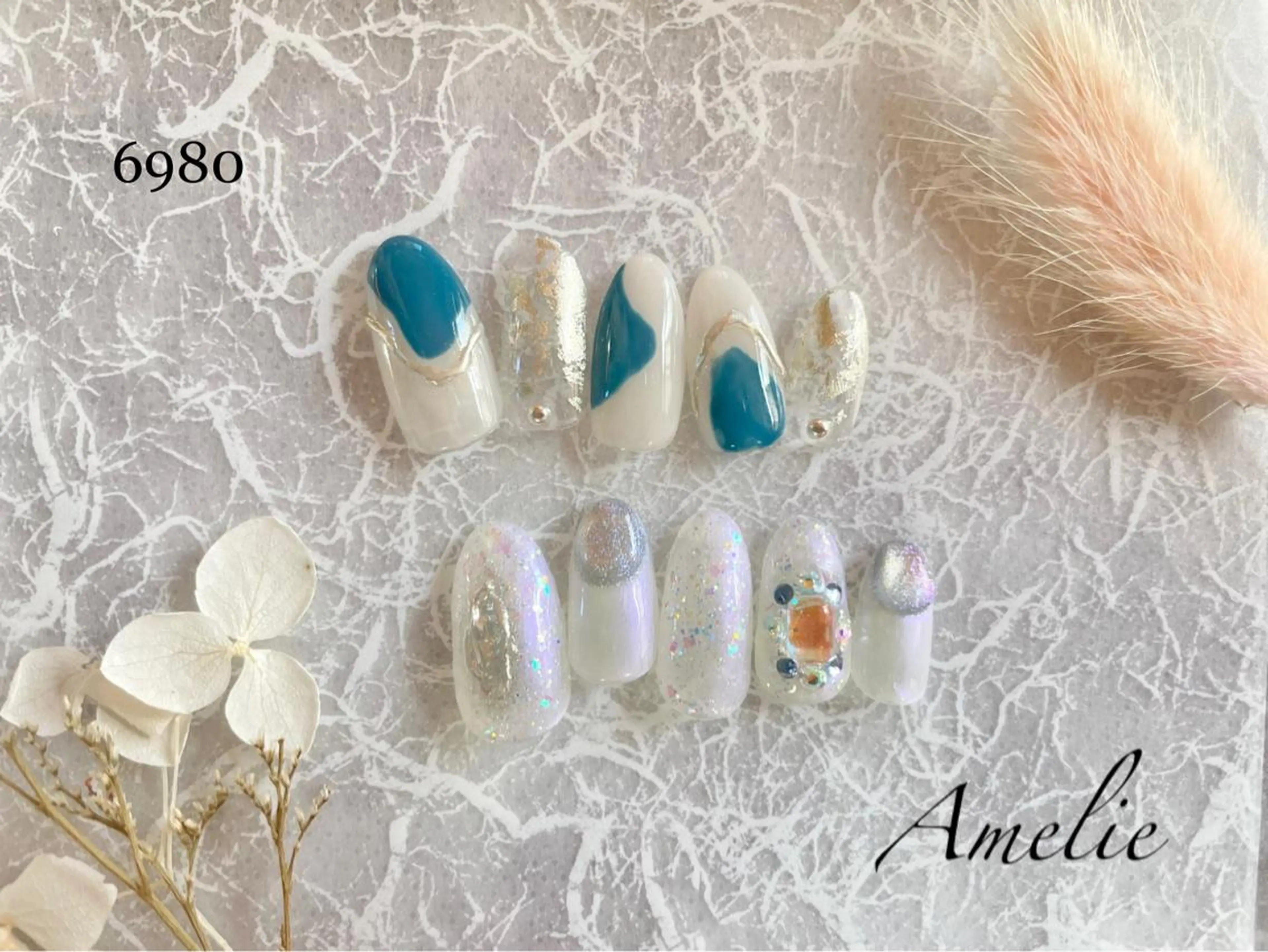 ネイル ハンドネイル いちじゅう あおいのネイルデザイン